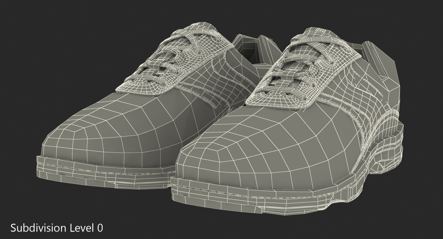 Mens Black Sport Shoes 3D