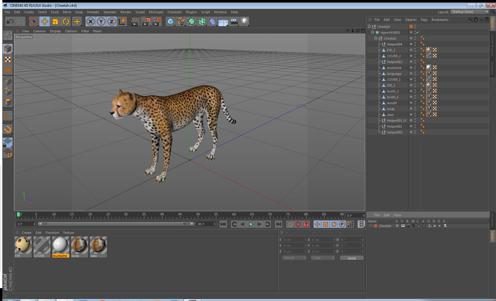 Cheetah 3D model