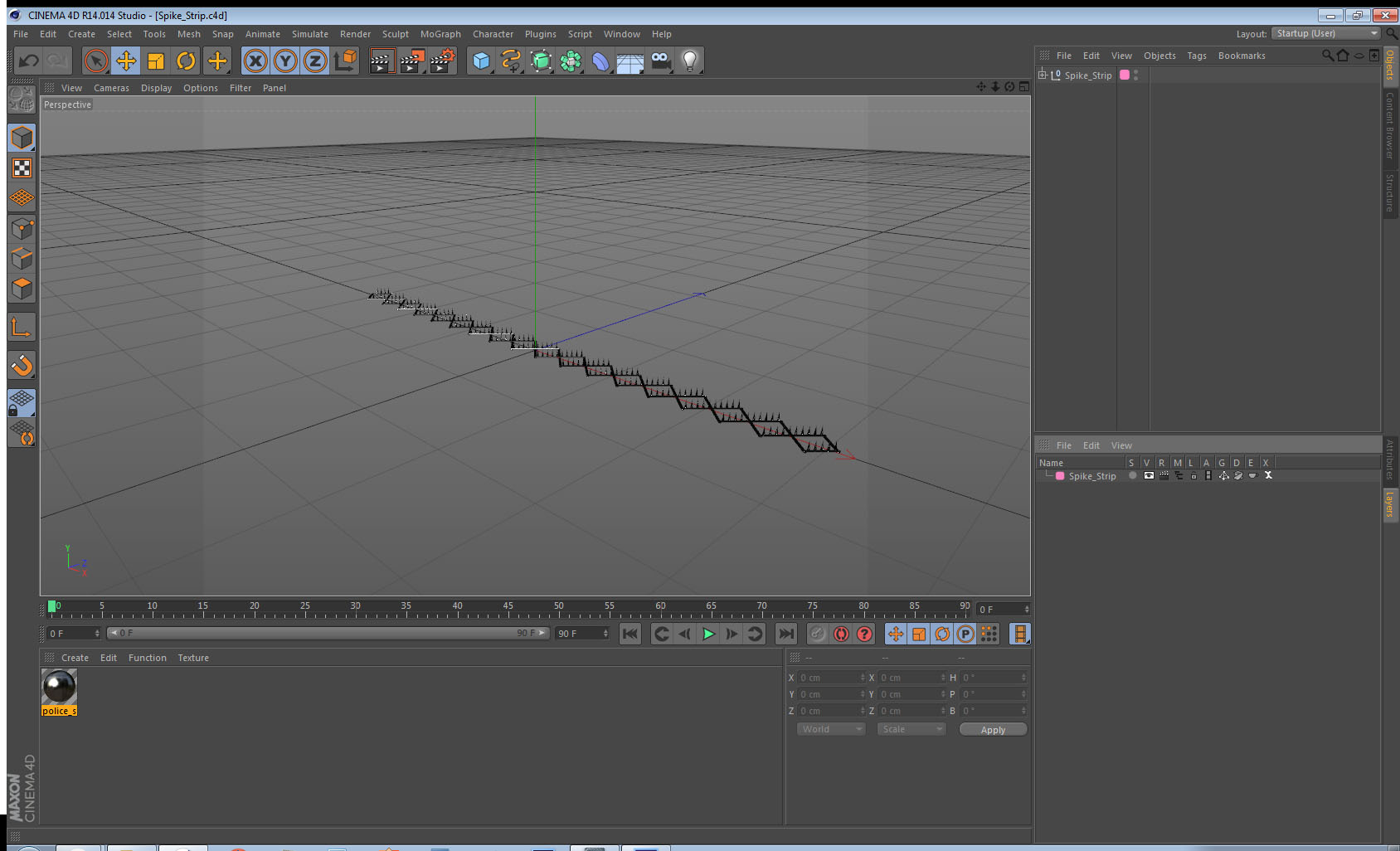 3D Spike Strip