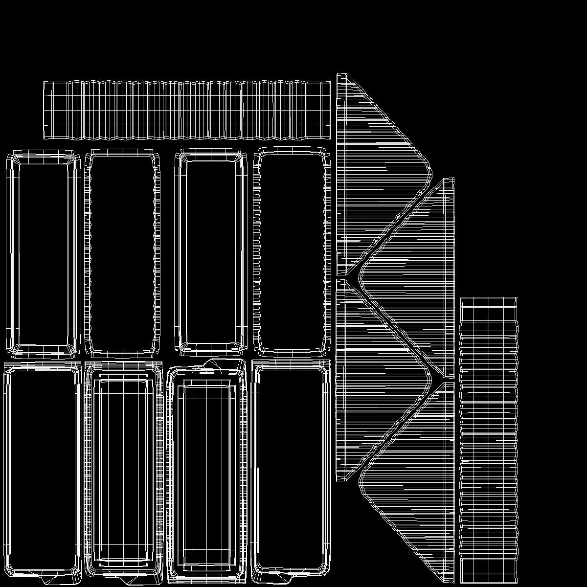 Triangle Sandwich Container 3D