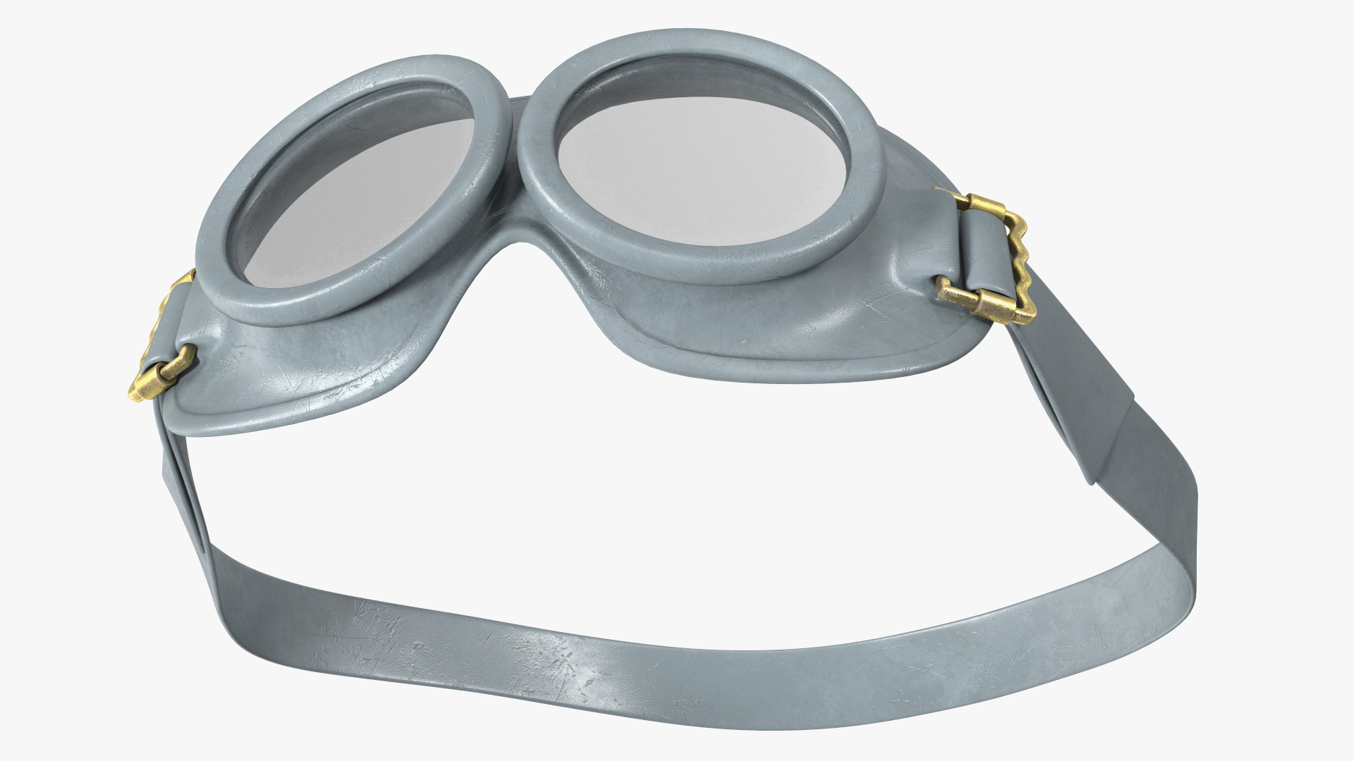 3D NATO Grey Military Rubber Goggles model