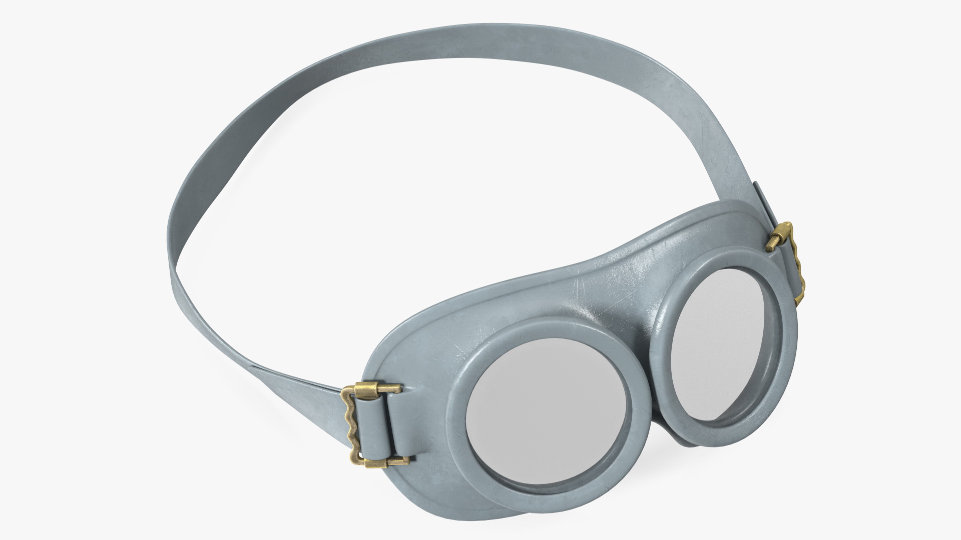 3D NATO Grey Military Rubber Goggles model