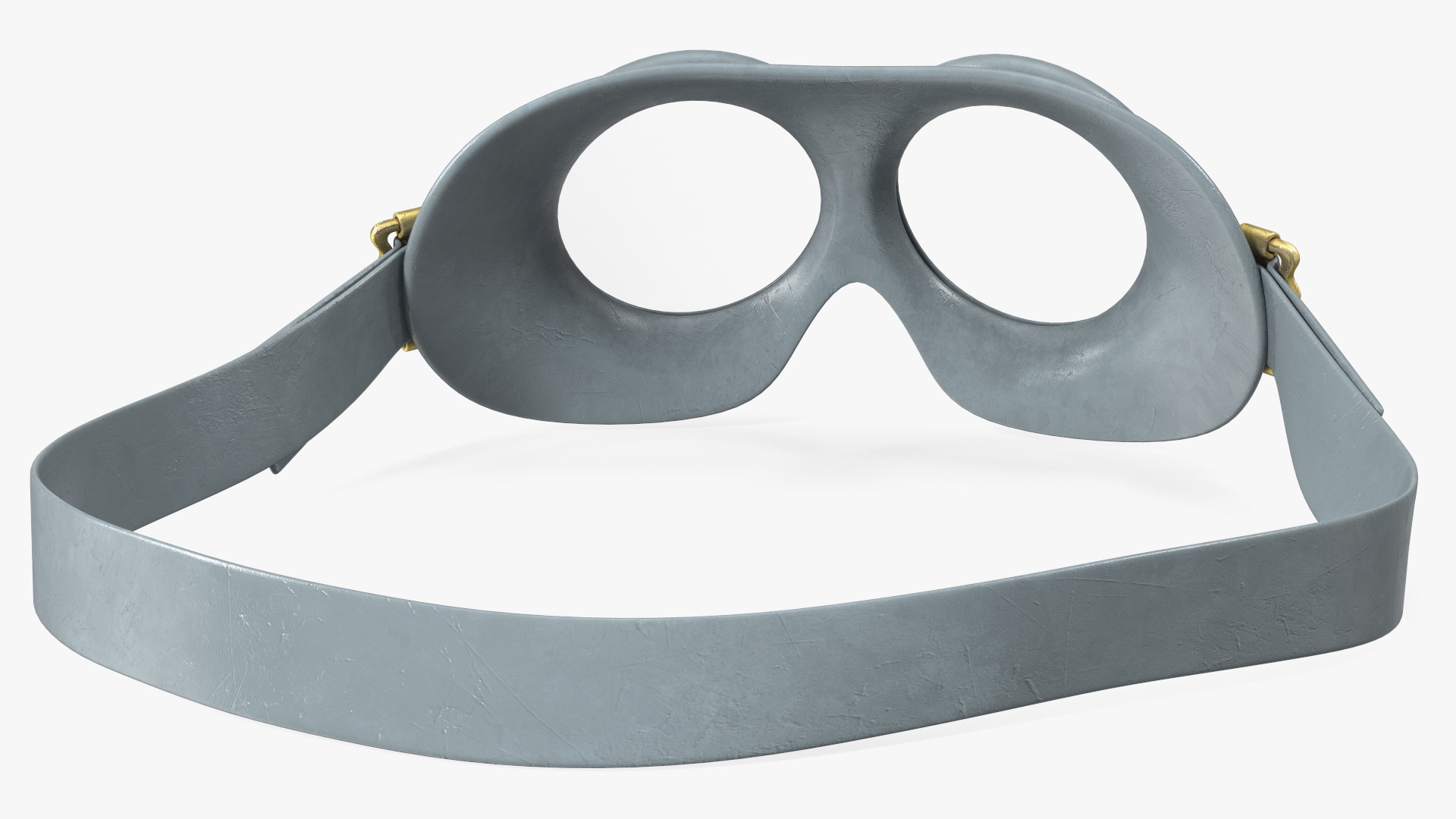 3D NATO Grey Military Rubber Goggles model