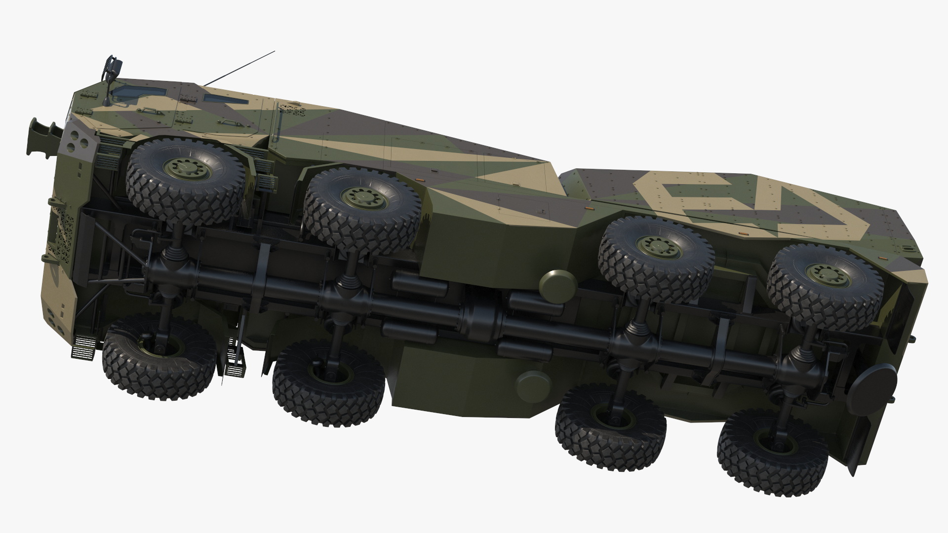 3D model Morana Self-Propelled Howitzer Gun Rigged for Maya