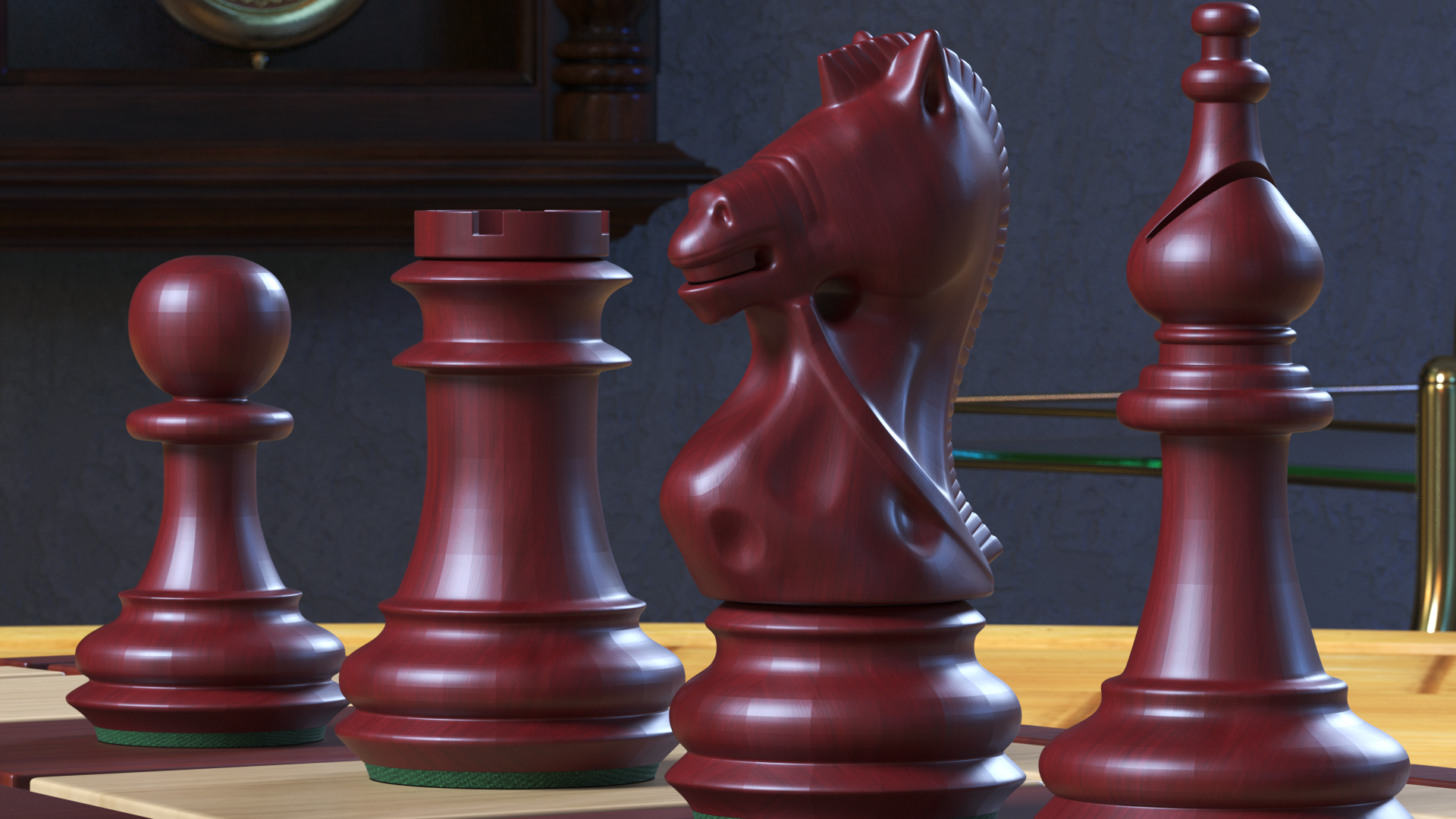 Red Chess Figures Set, view 8