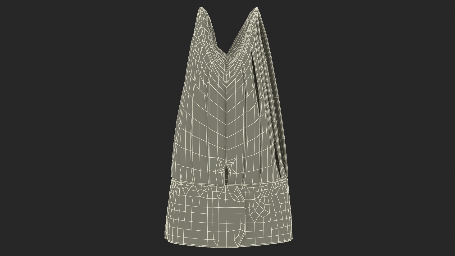 3D Tall Chef Hat in Red Color