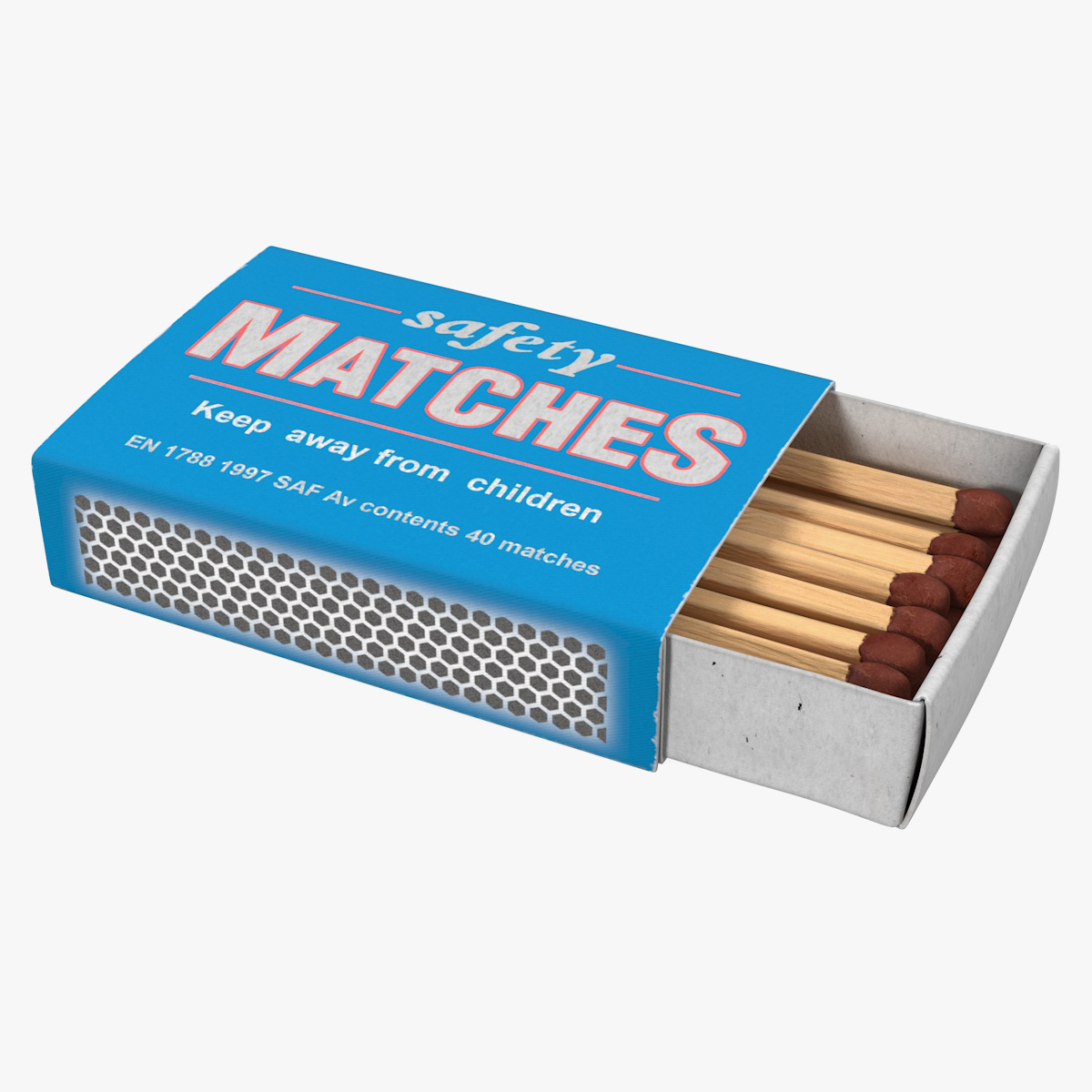 Matchsticks in Cardboard Matchbox