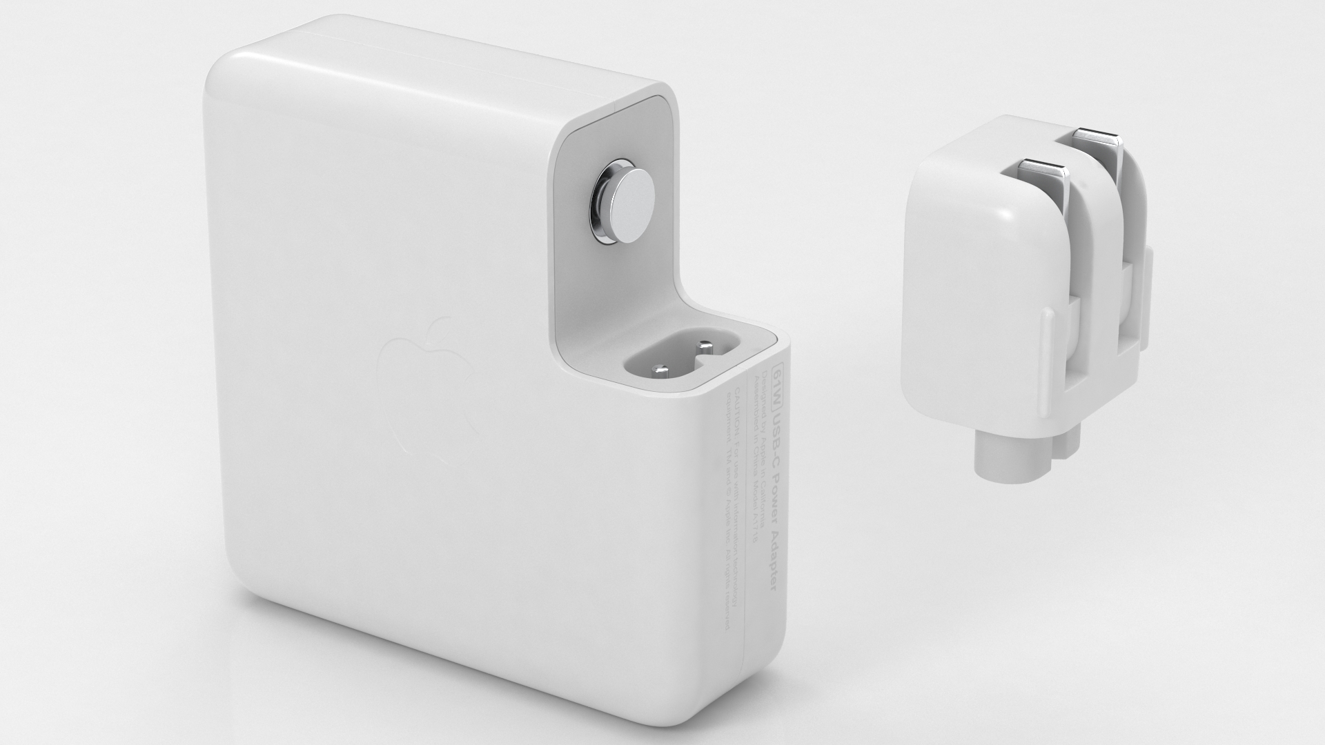 Apple 61W Usb Type C Power Adapter 3D model