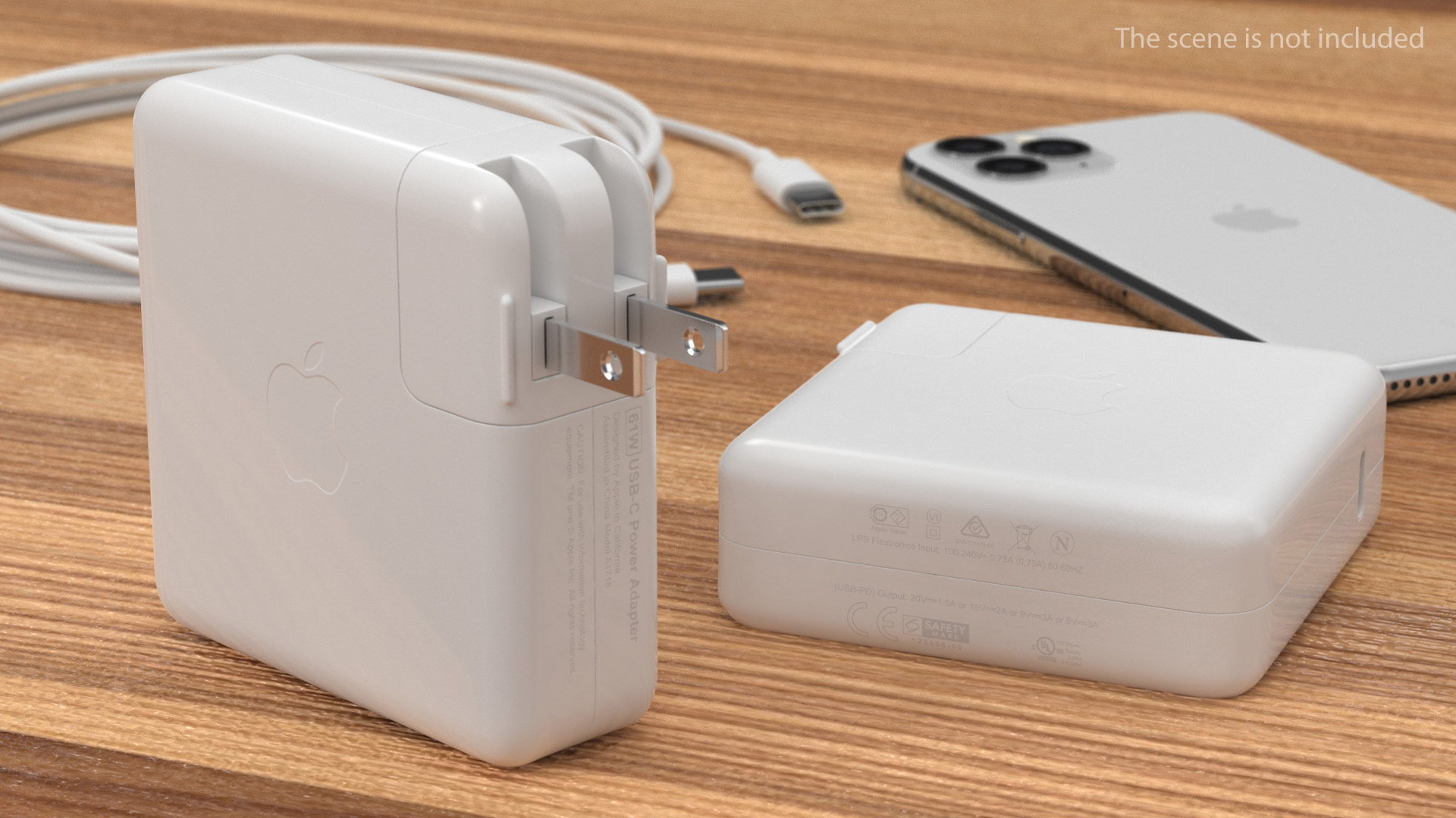 Apple 61W Usb Type C Power Adapter 3D model