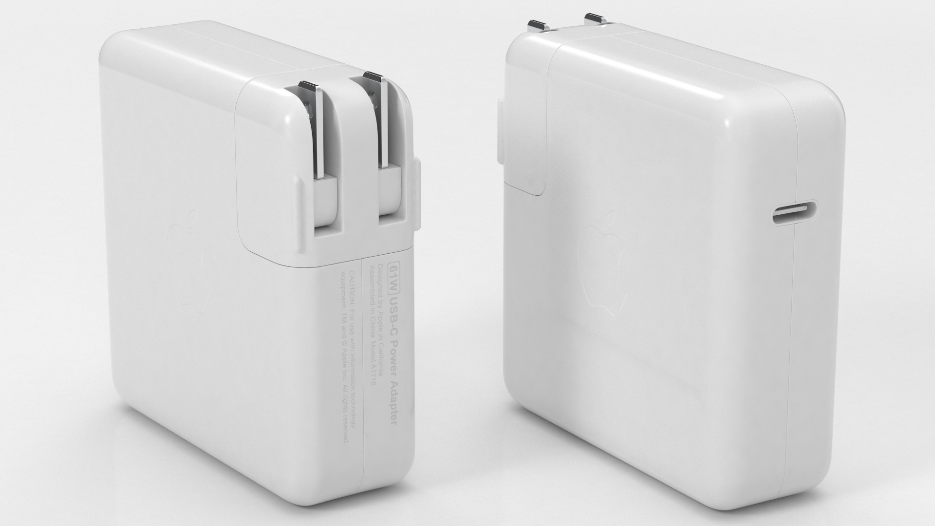 Apple 61W Usb Type C Power Adapter 3D model