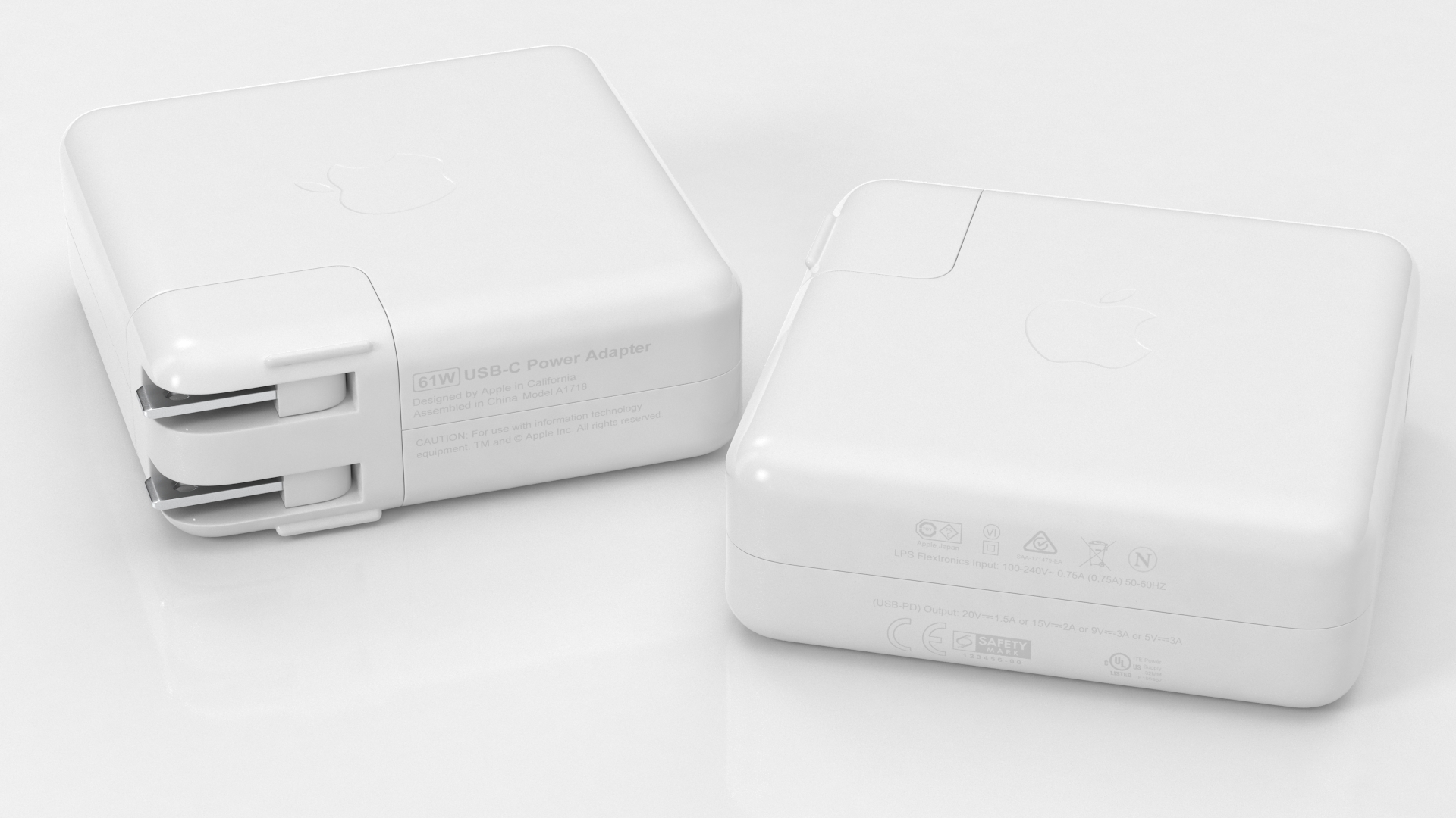 Apple 61W Usb Type C Power Adapter 3D model