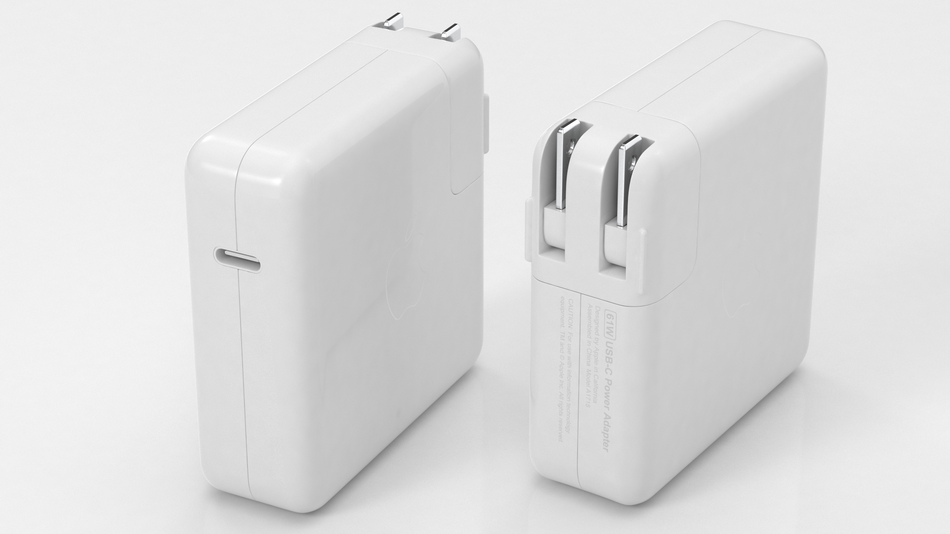 Apple 61W Usb Type C Power Adapter 3D model