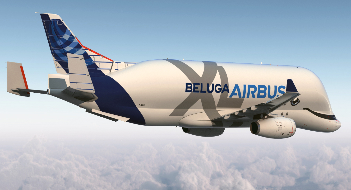 3D Airbus Beluga XL A330 743L Rigged model