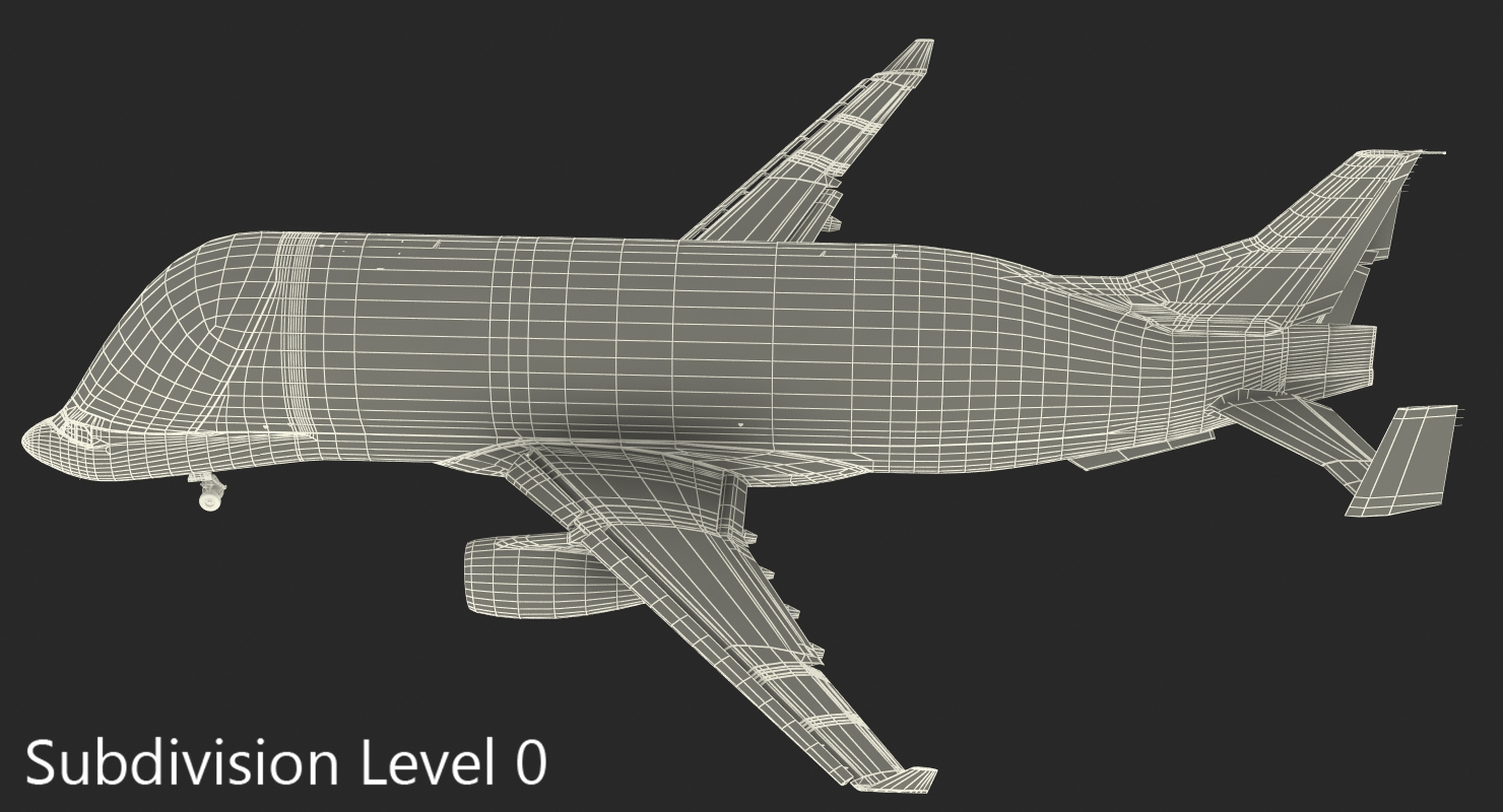 3D Airbus Beluga XL A330 743L Rigged model