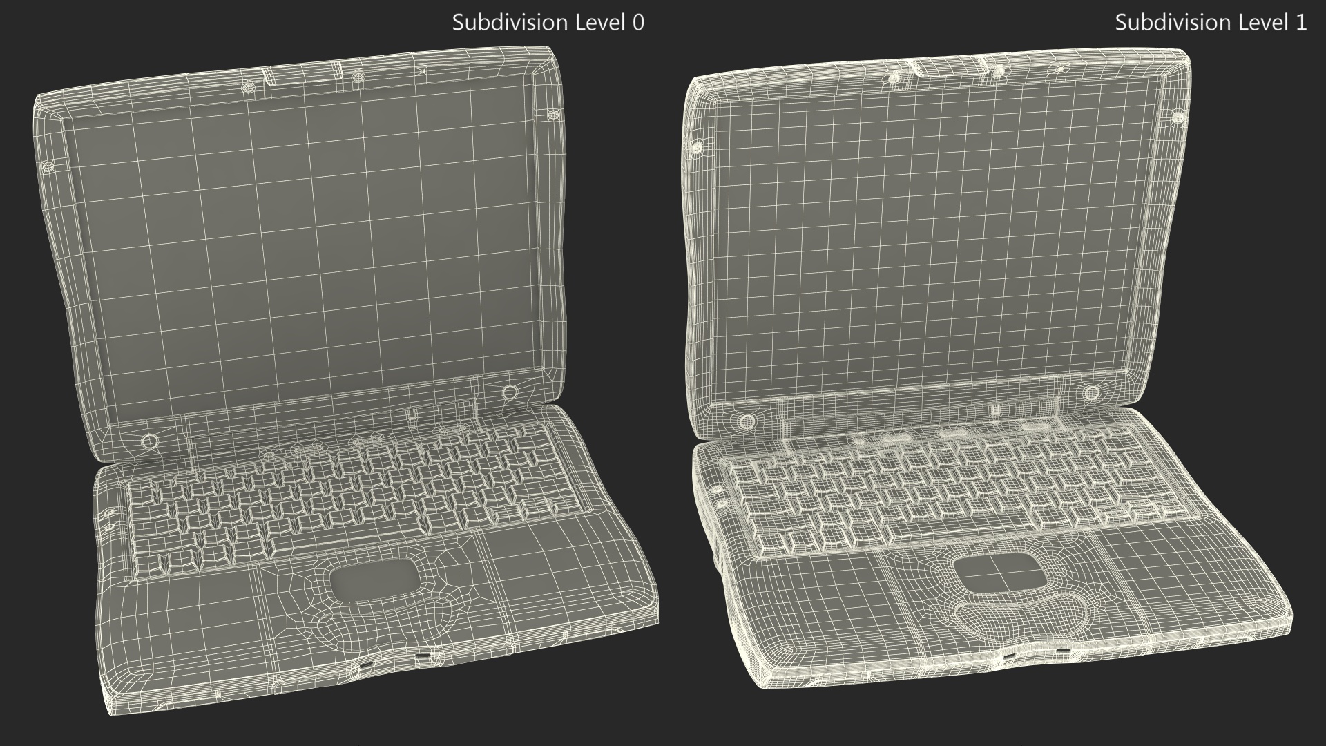 3D Vintage Apple PowerBook G3 Laptop model