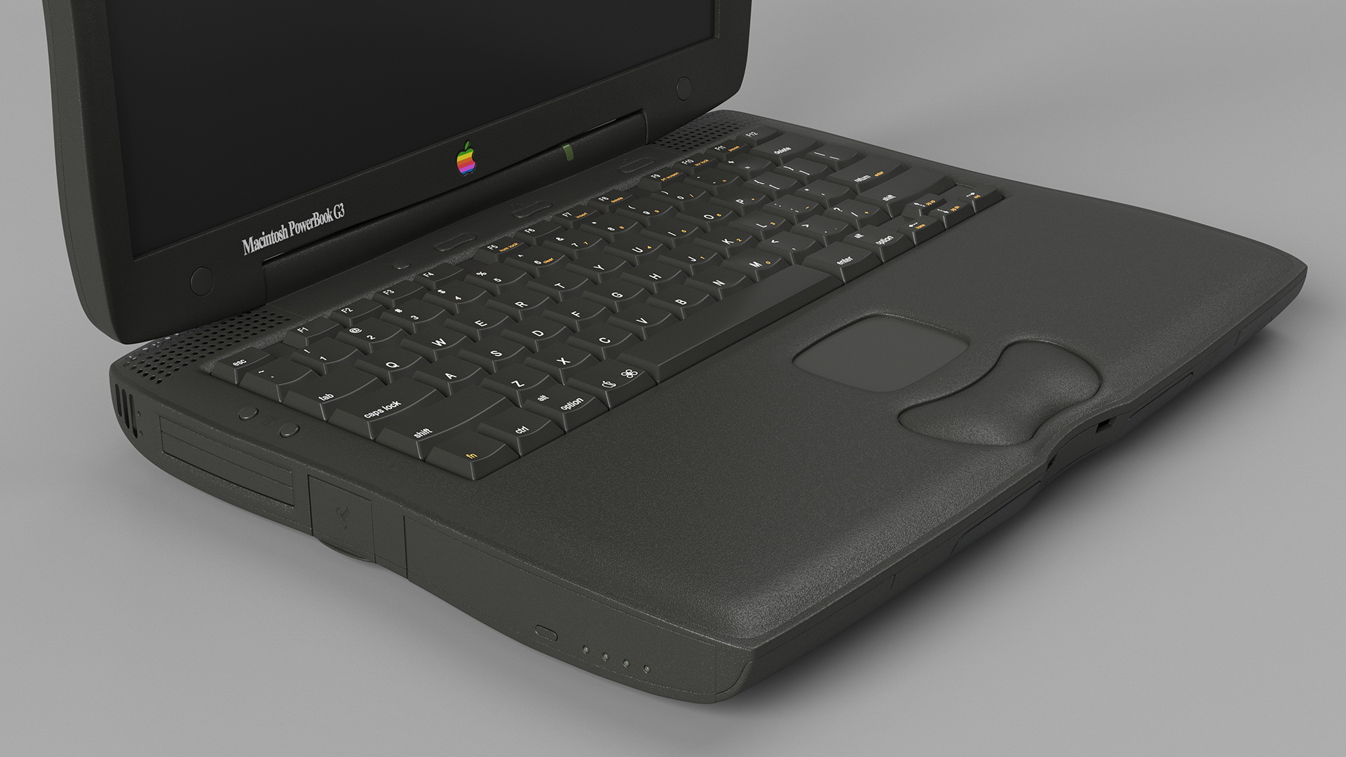 3D Vintage Apple PowerBook G3 Laptop model