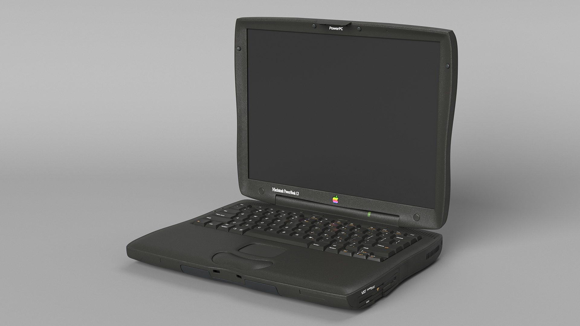3D Vintage Apple PowerBook G3 Laptop model