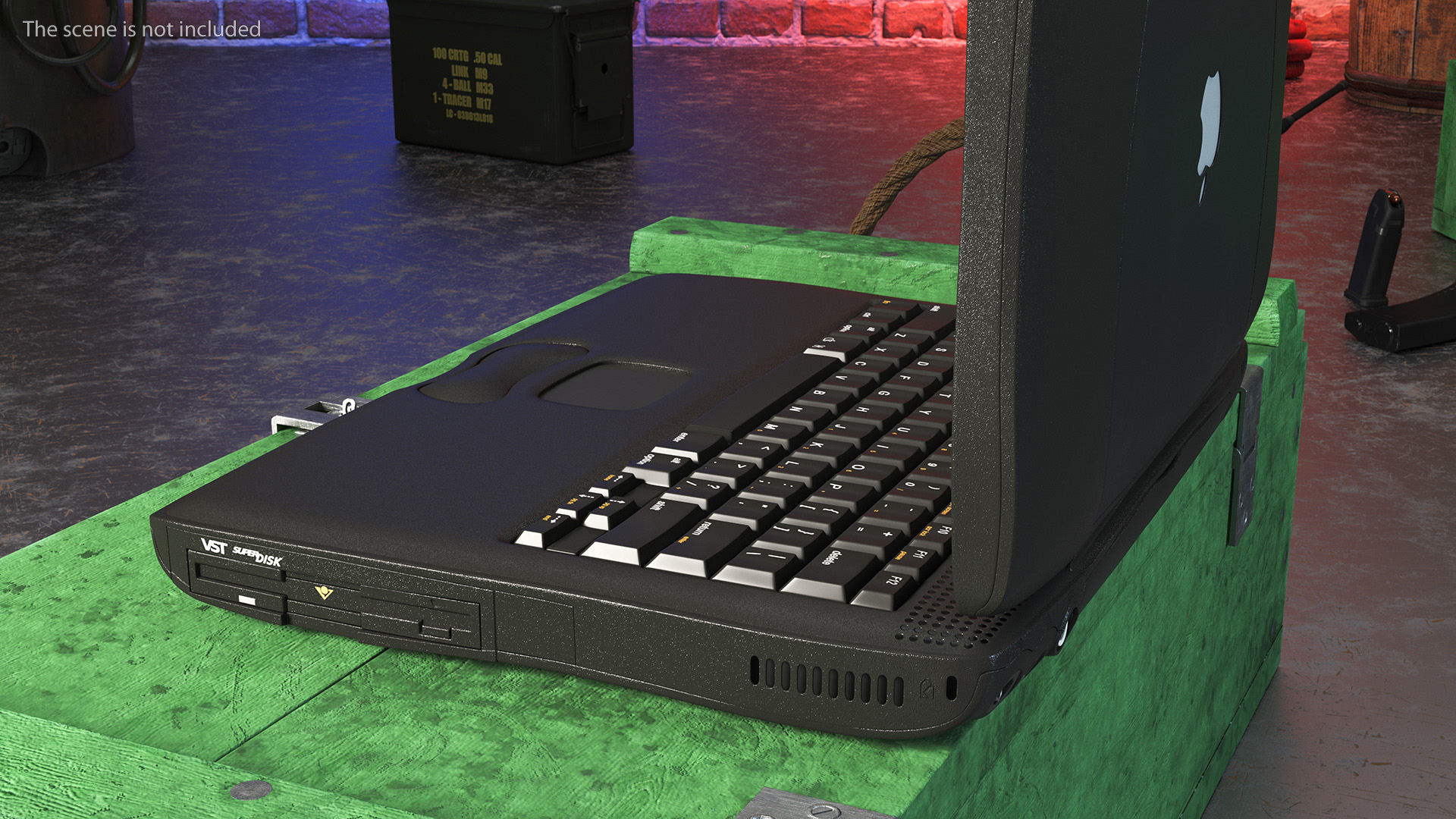 3D Vintage Apple PowerBook G3 Laptop model