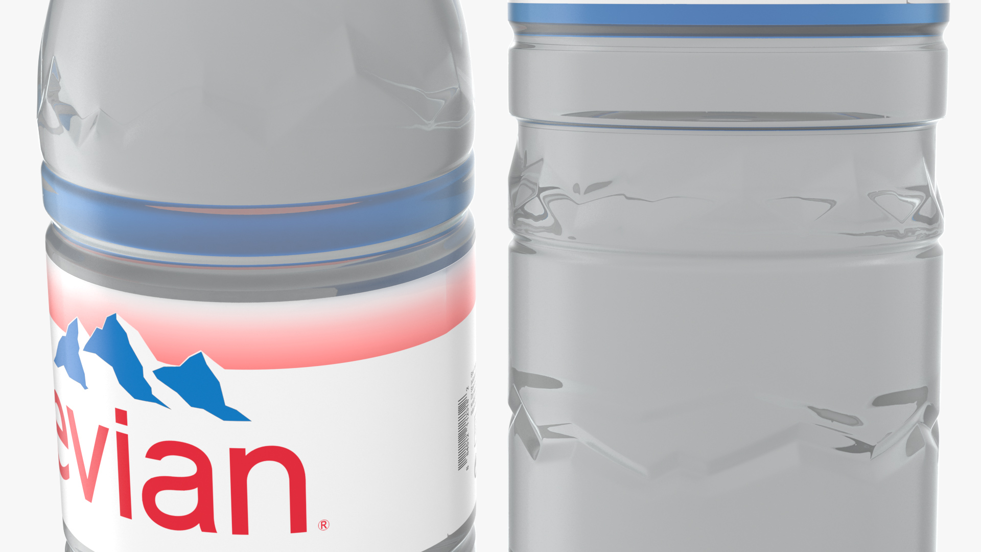 Evian Natural Mineral Water Plastic Bottle 3D