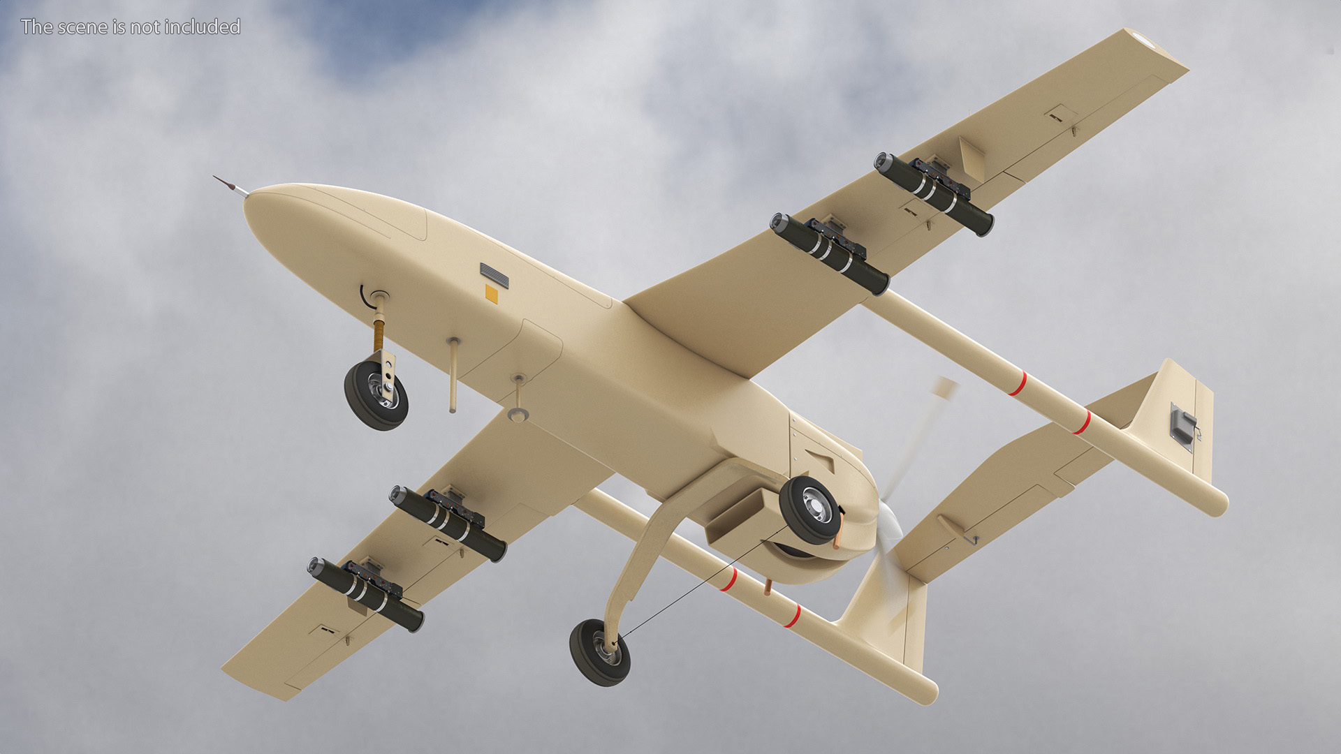 Unidentified Sand Color Drone 3D model