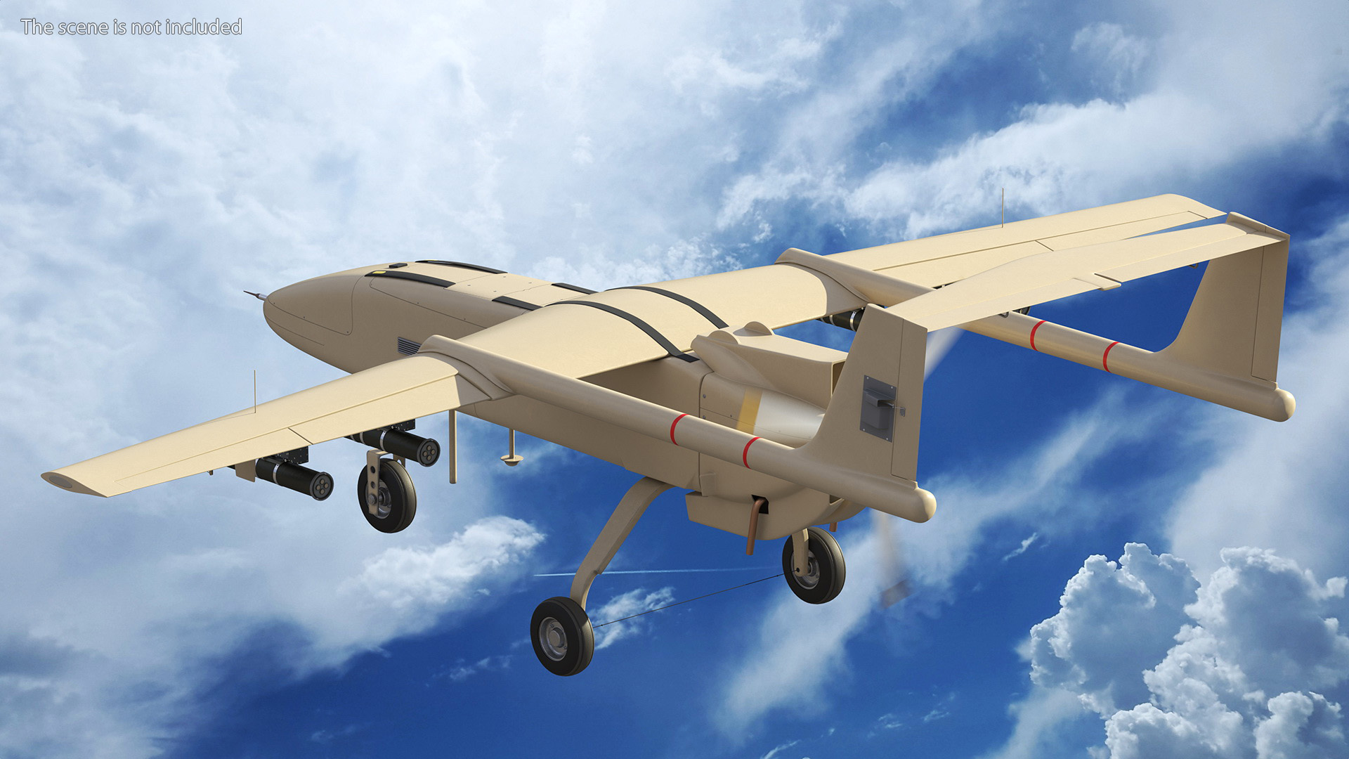 Unidentified Sand Color Drone 3D model