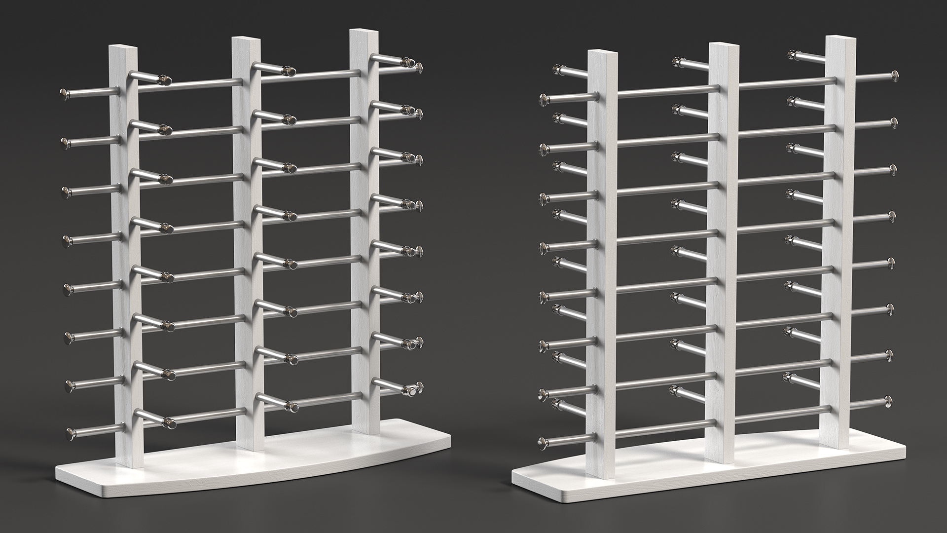 3D White Glasses Display