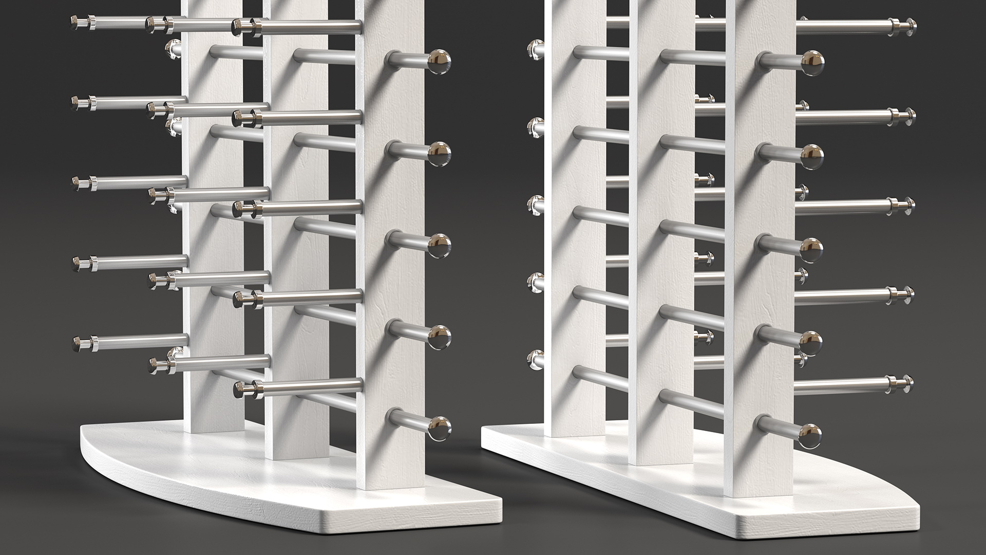 3D White Glasses Display