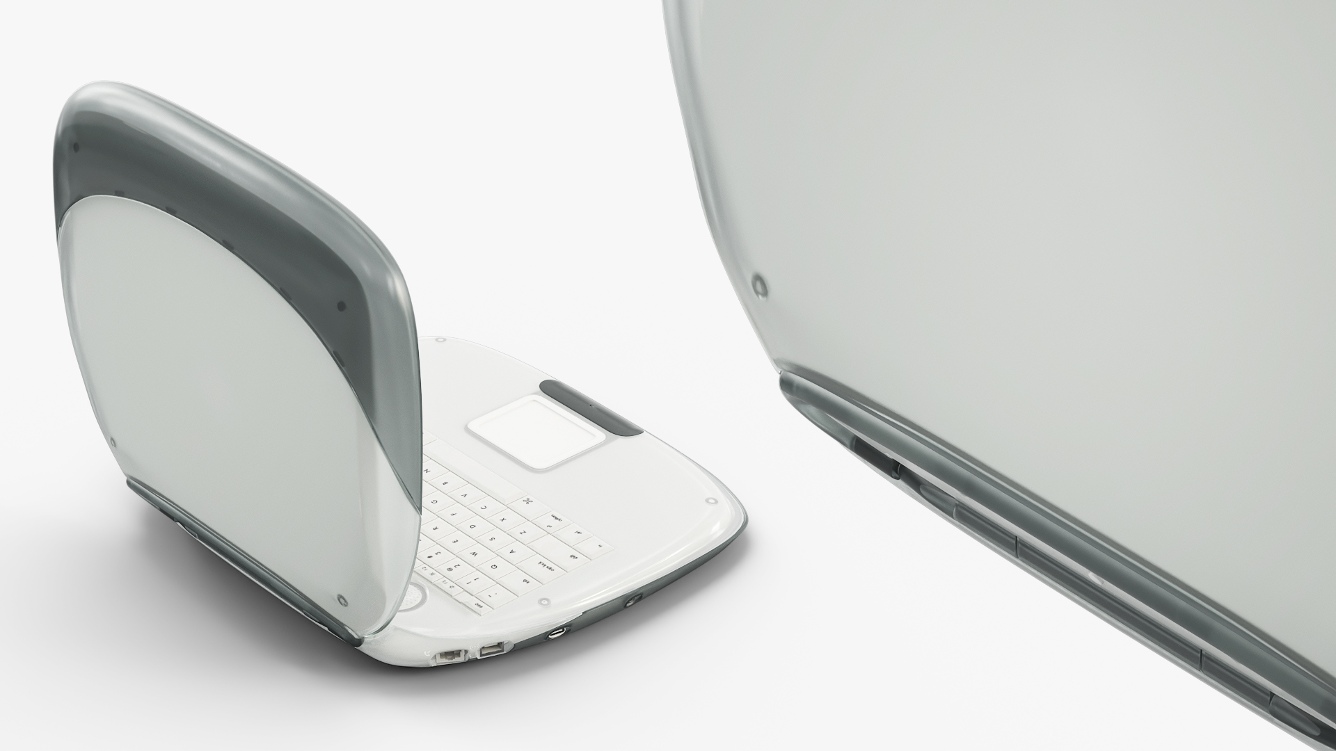 Retro Portable Notebook Computer Rounded Case - view 3