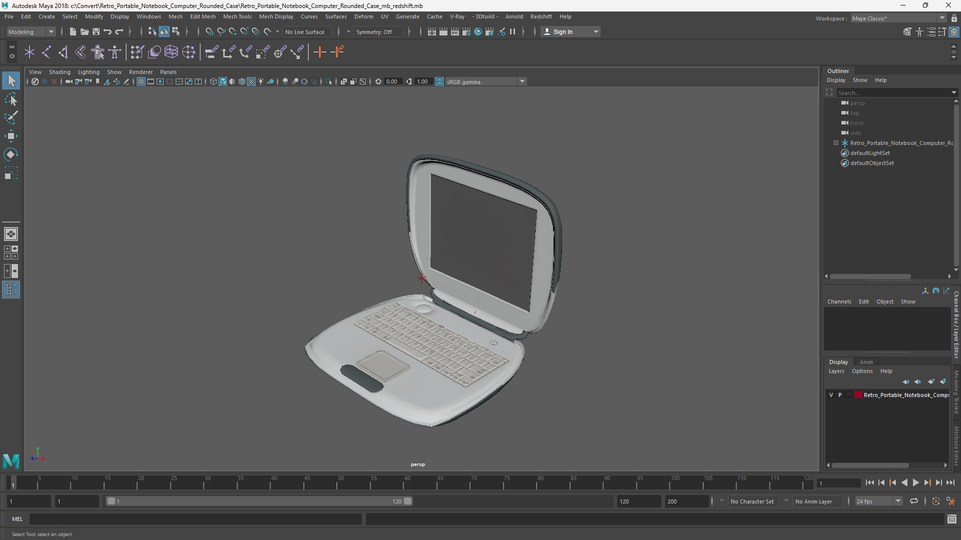 Retro Portable Notebook Computer Rounded Case - view 11