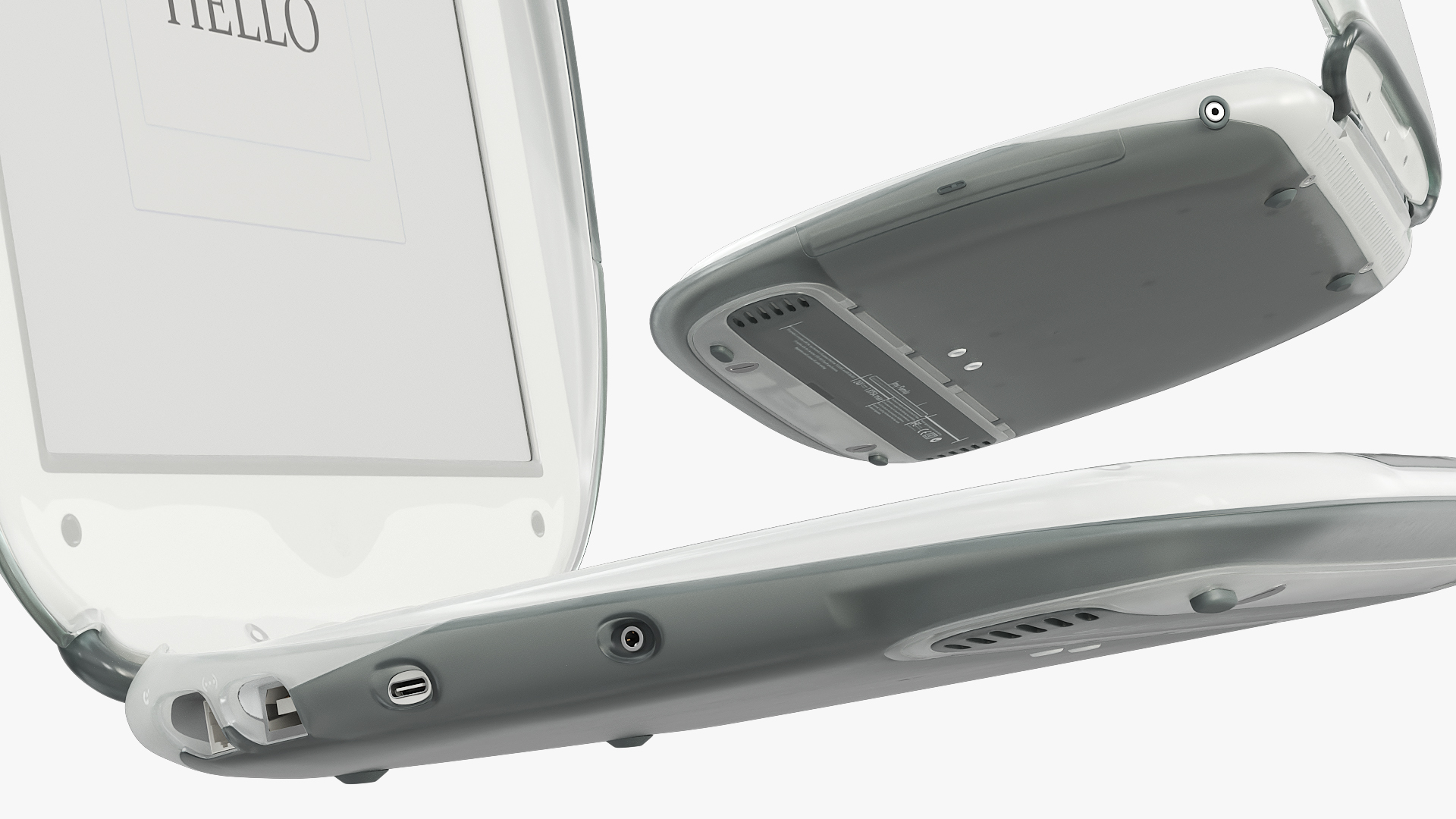 Retro Portable Notebook Computer Rounded Case - view 4
