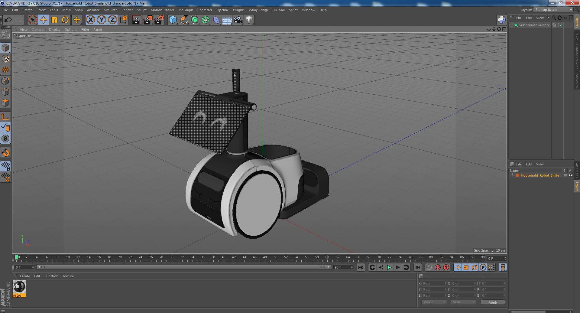 3D Household Robot Smile