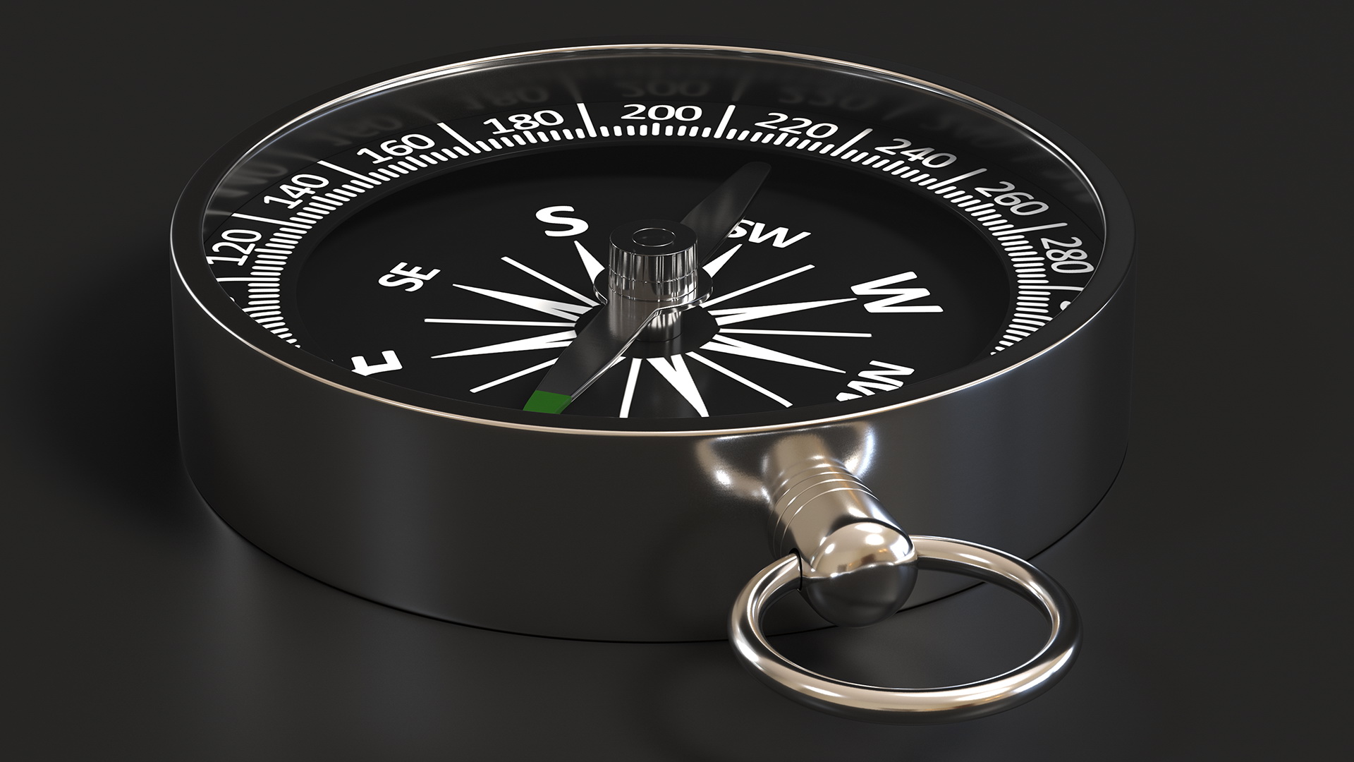 3D Compass in Steel Case