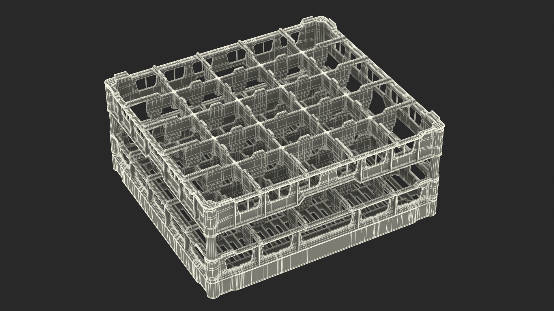 3D Dishwasher Glass Rack
