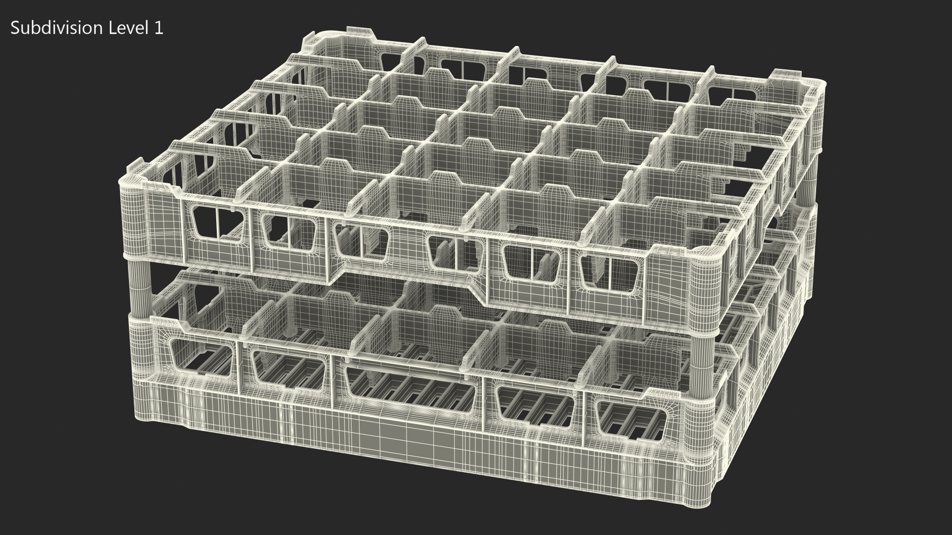 3D Dishwasher Glass Rack