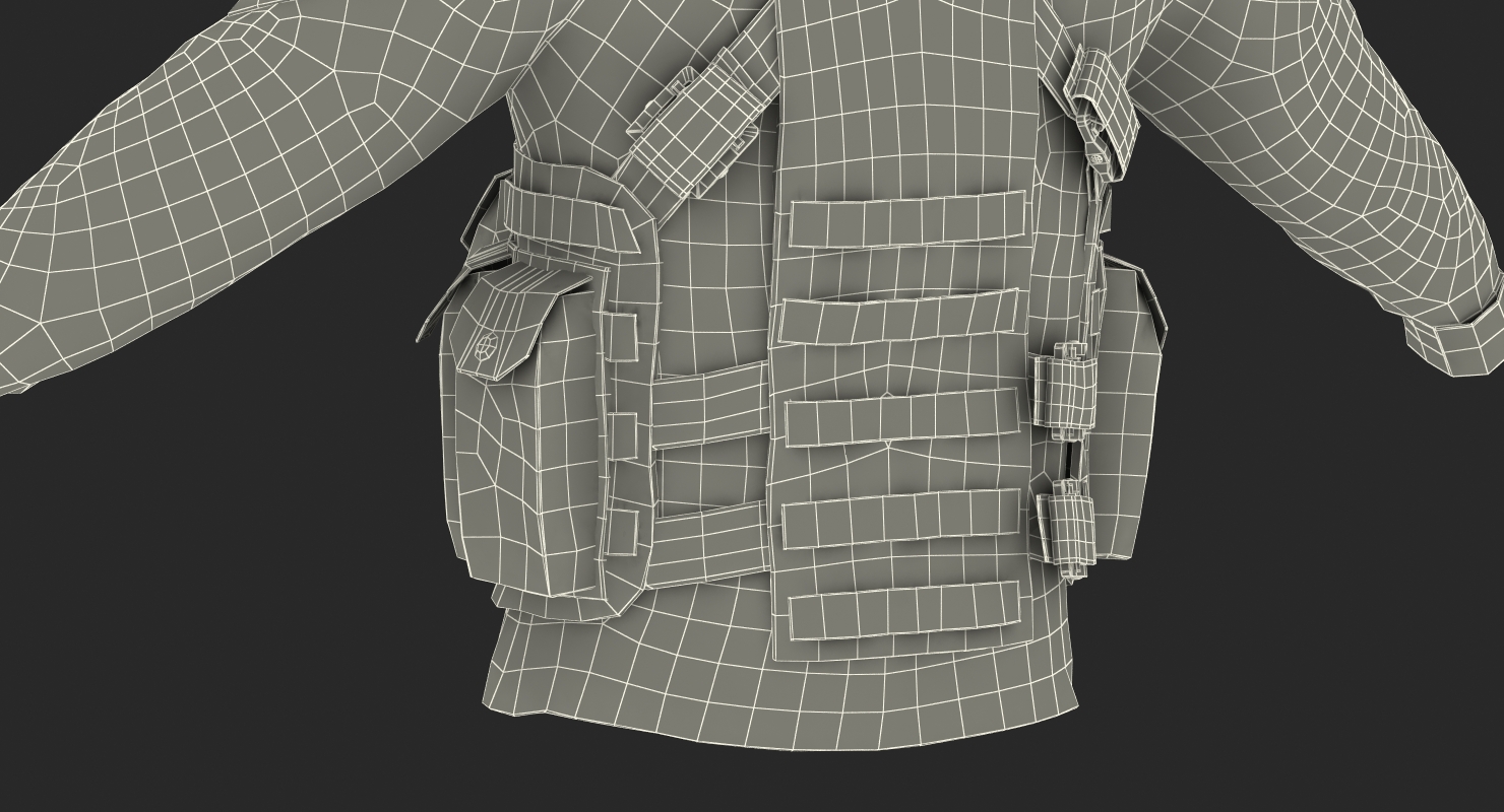 3D model Military Jacket