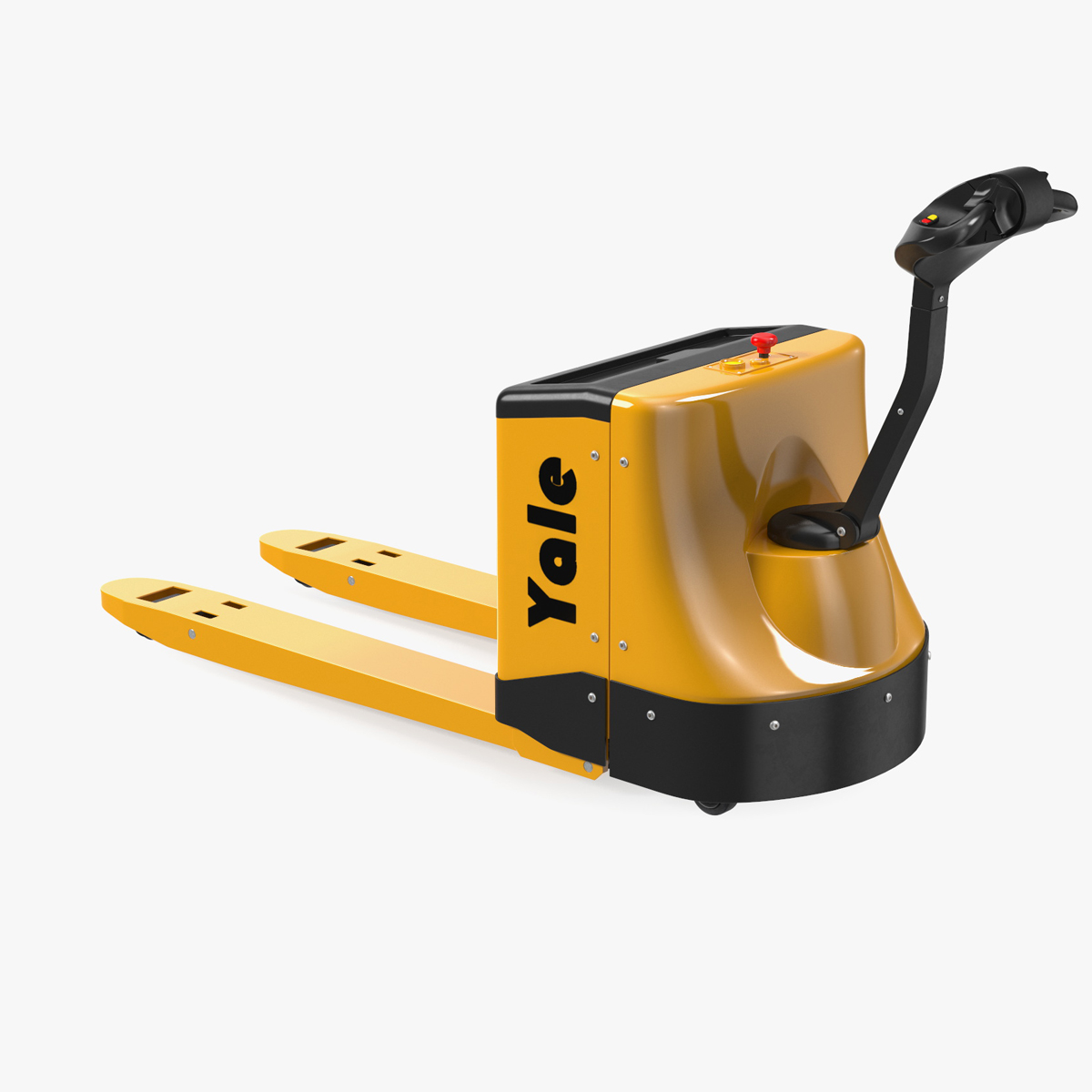 Fully Powered Pallet Truck Rigged for Cinema 4D 3D