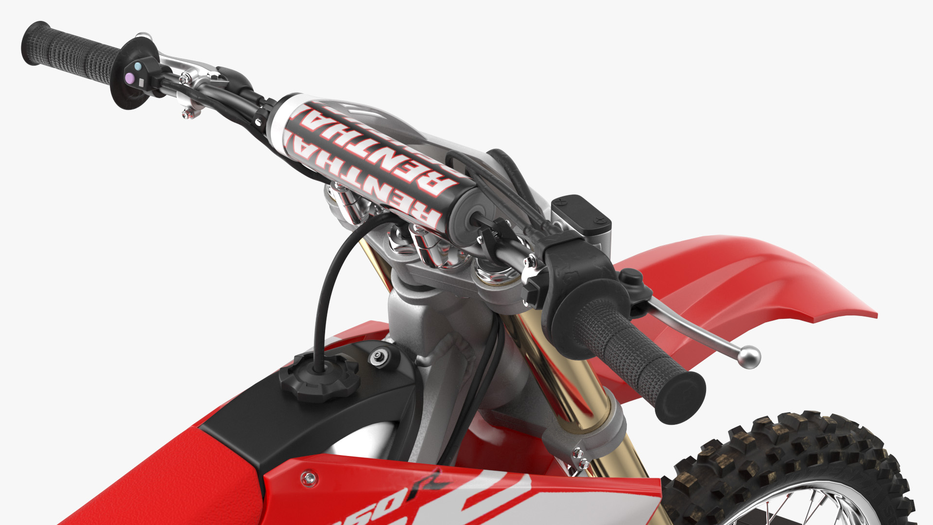 3D Stinger Folding Motorcycle Trailer with Honda CRF250R model