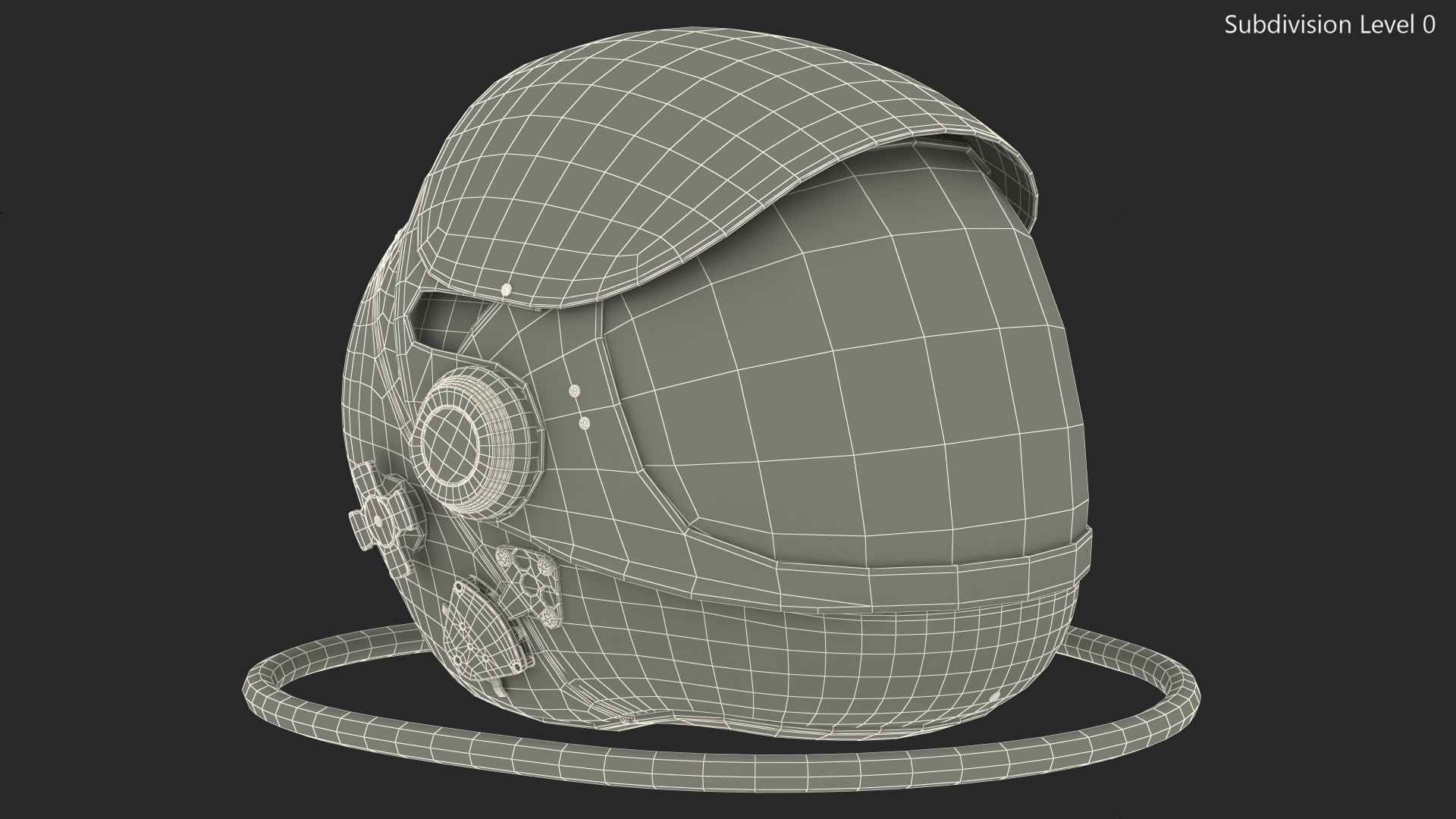 3D model US Navy HGU-20 P Clamshell Flight Helmet