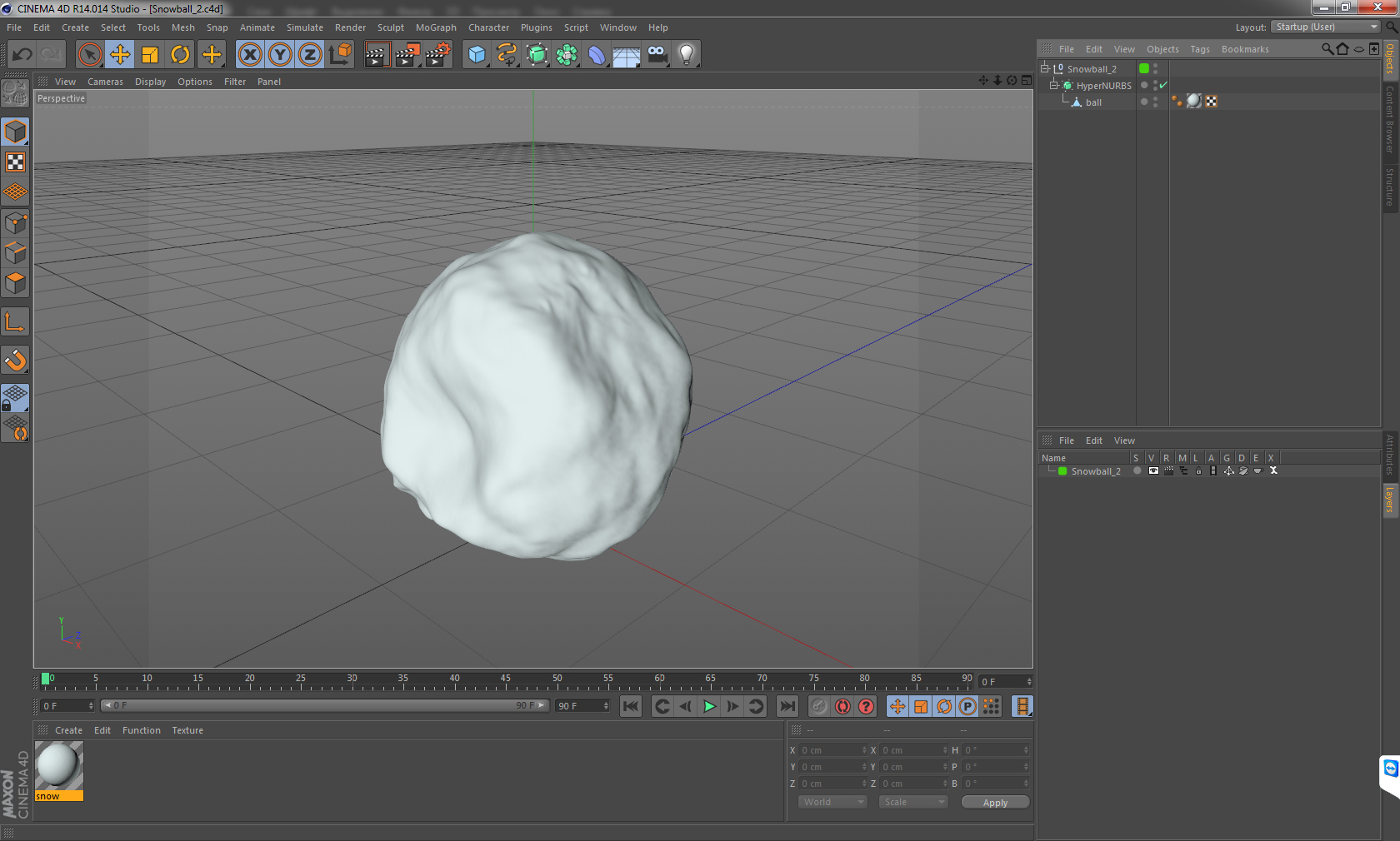 3D model Snowball 2