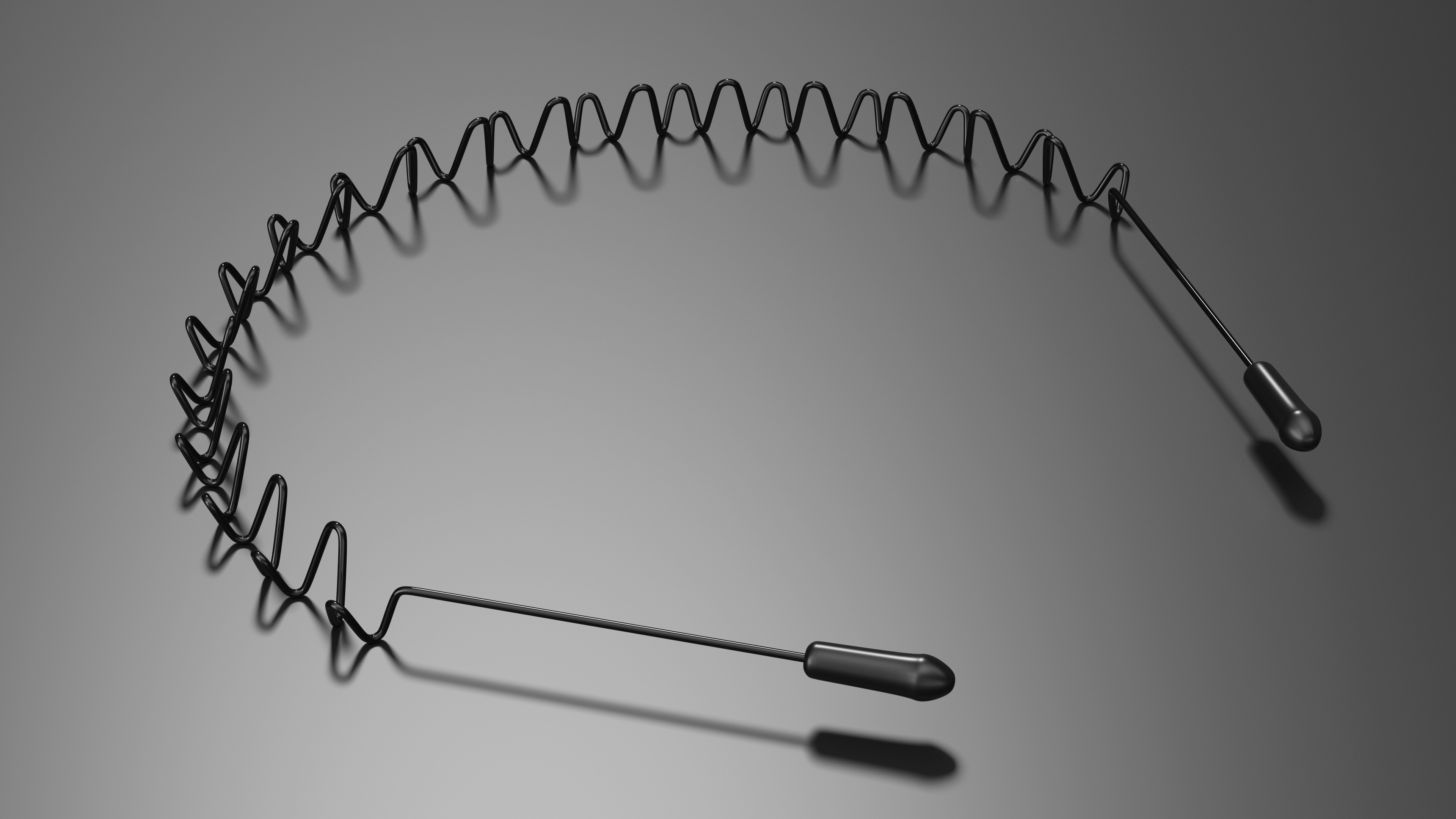 Flexible Hair Hoop Metal 3D model