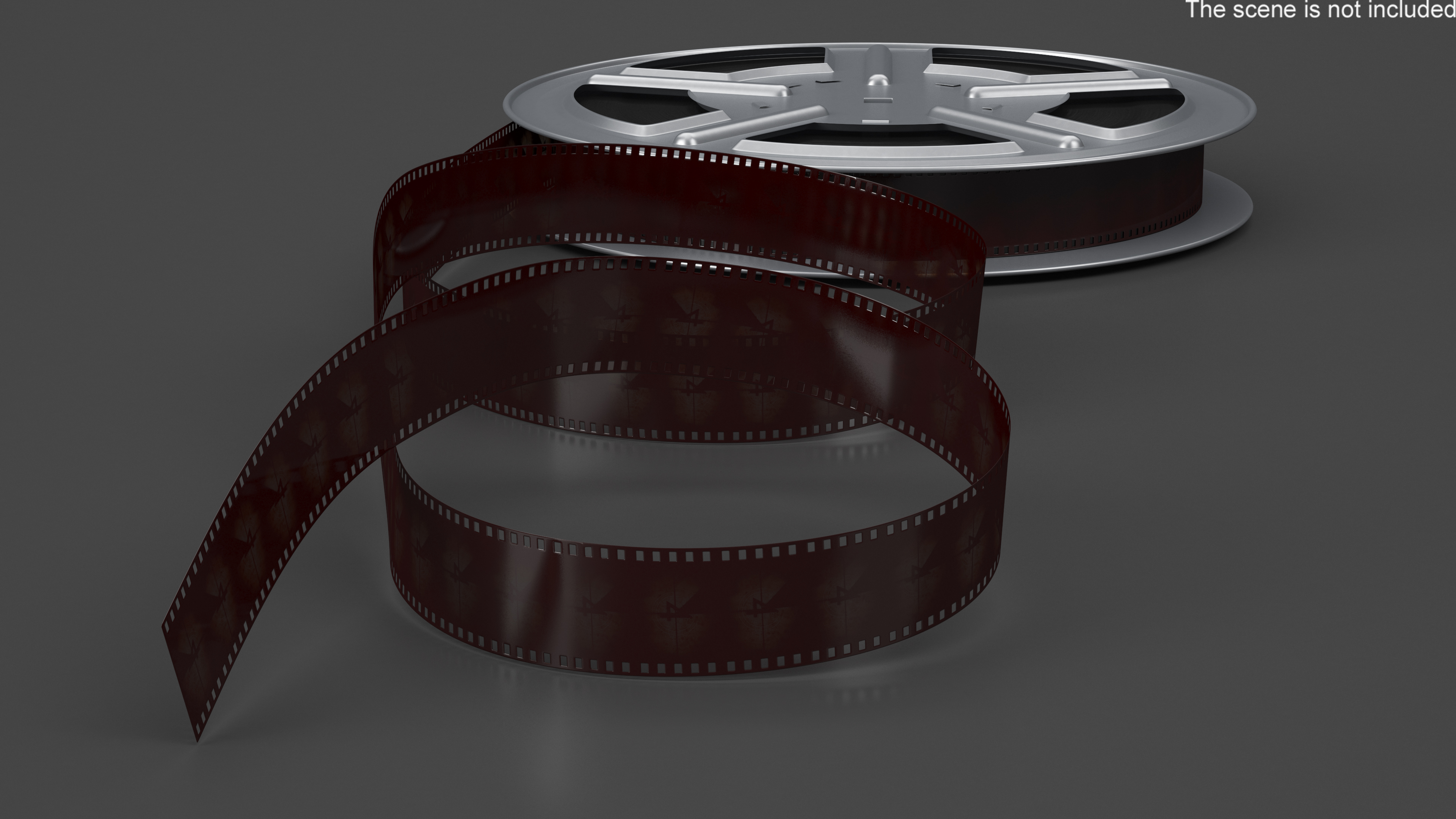 3D model Video Film Reel 35mm