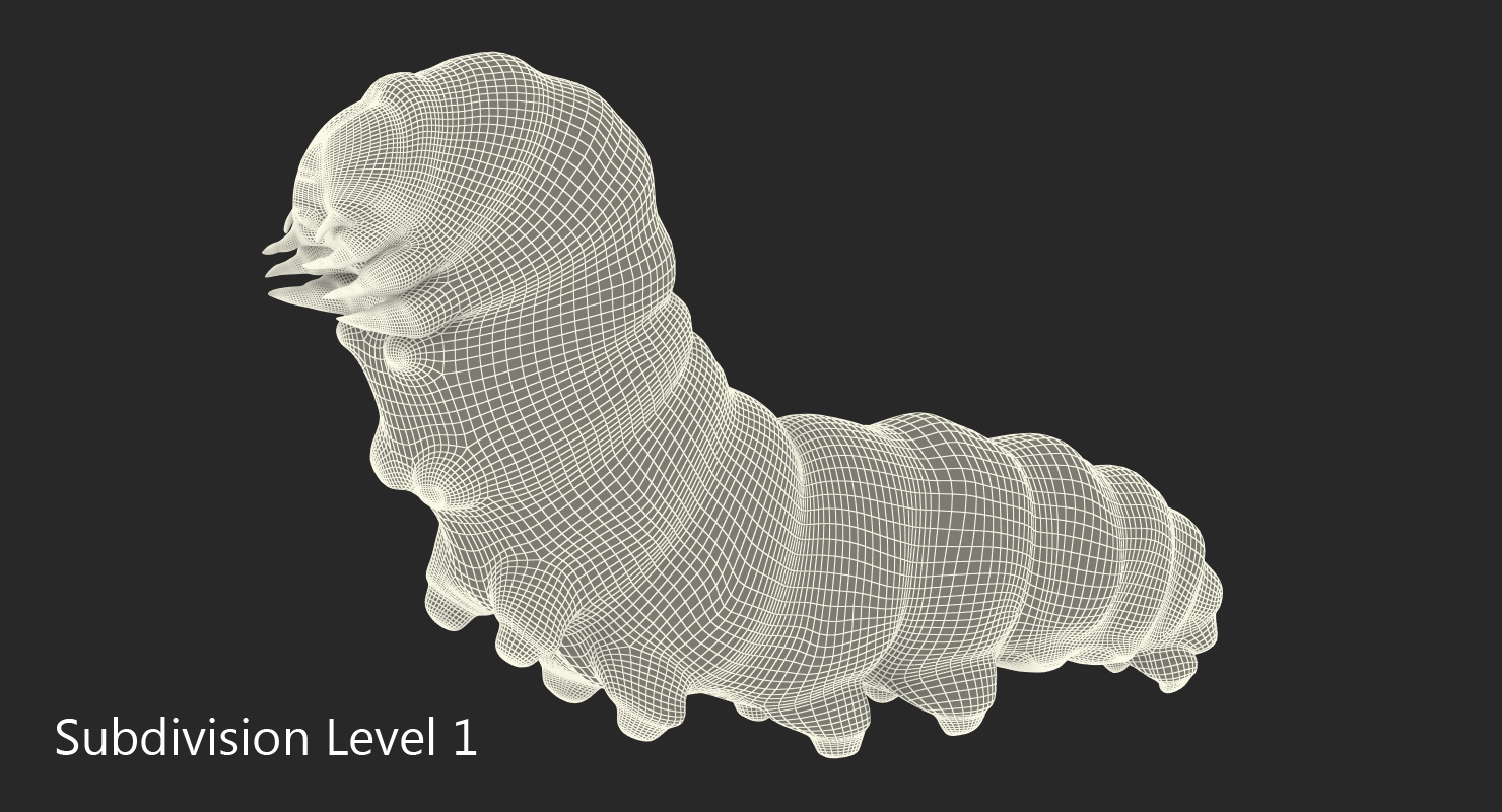 3D Caterpillar Pose 2 model