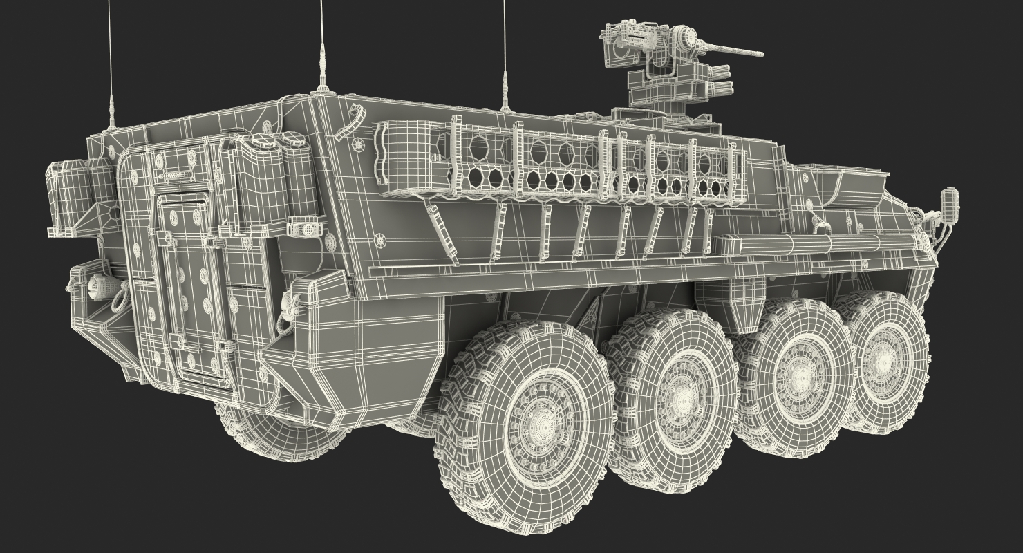 Interim Armored Vehicle Stryker M1126 3D