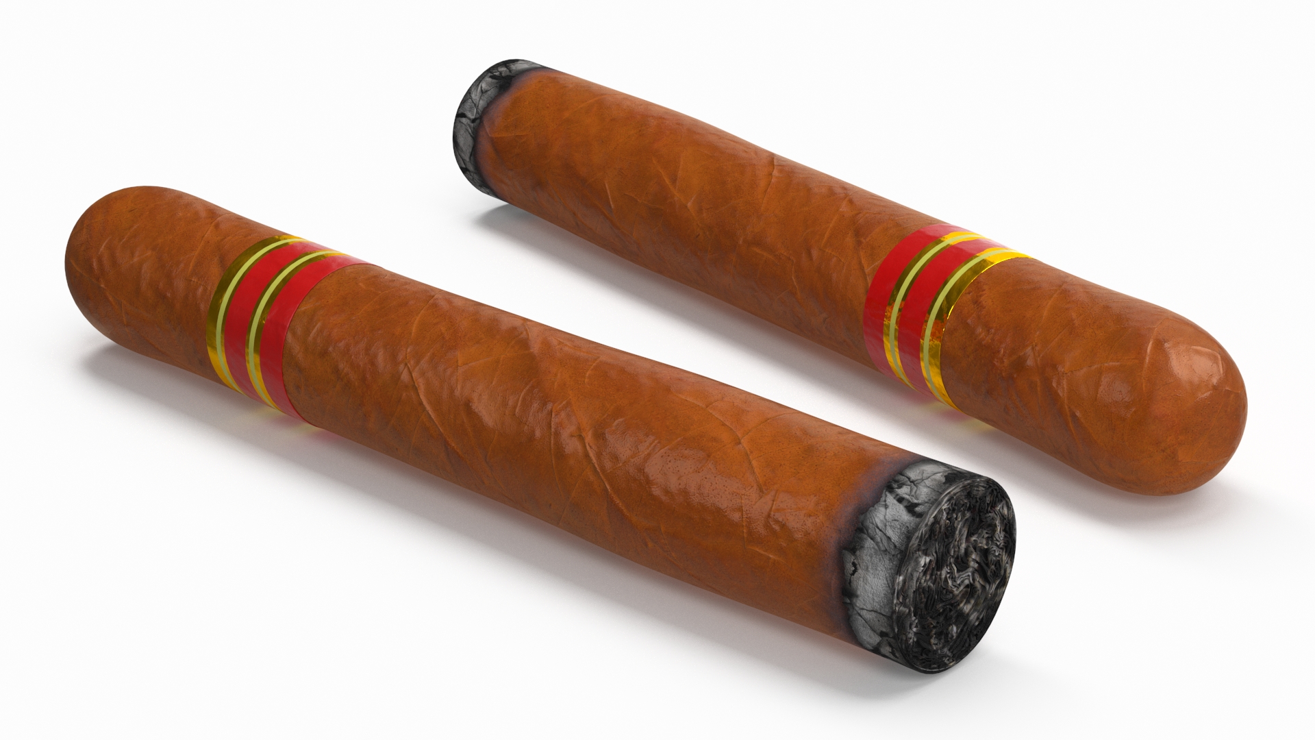 Cigar Thick Lighted 3D model