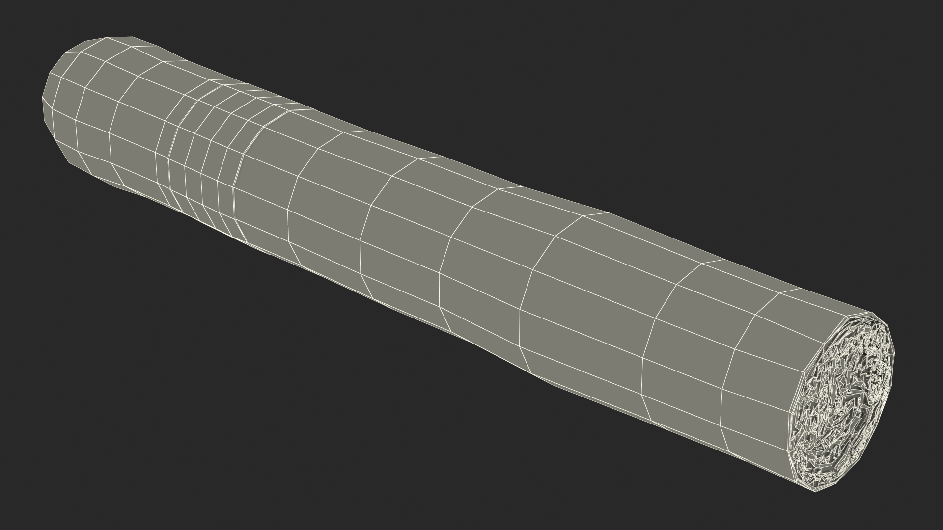 Cigar Thick Lighted 3D model