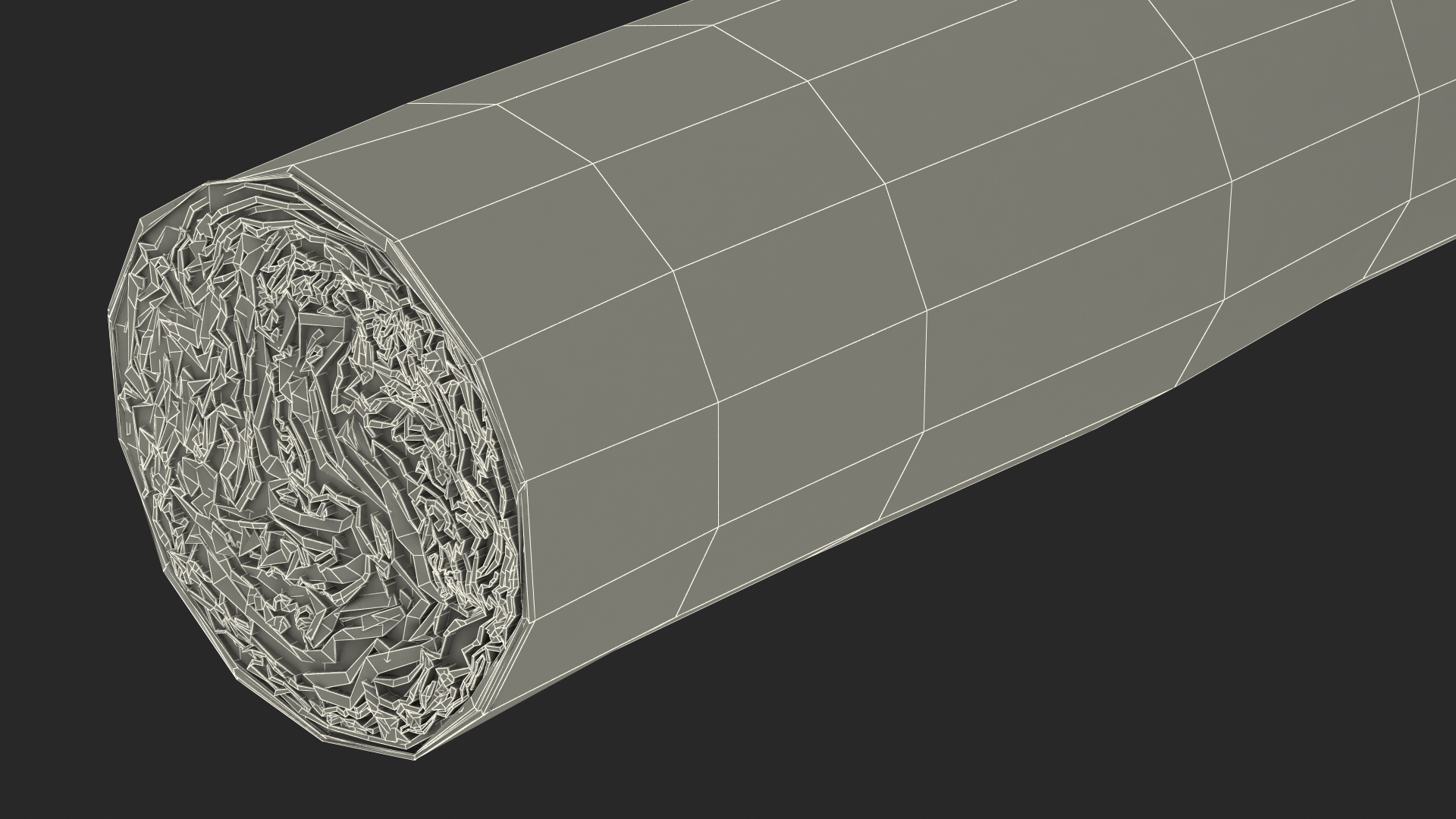 Cigar Thick Lighted 3D model