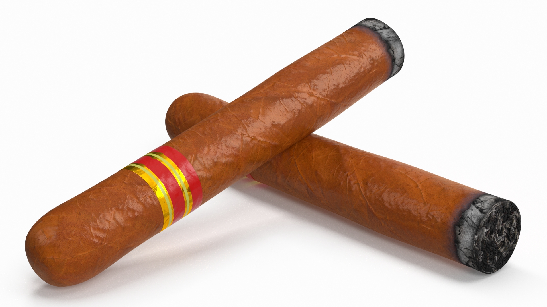 Cigar Thick Lighted 3D model