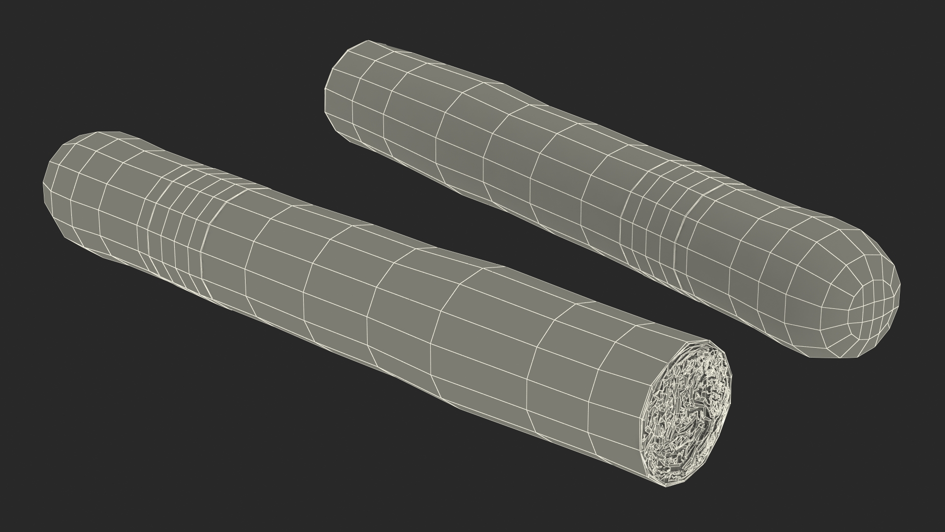 Cigar Thick Lighted 3D model