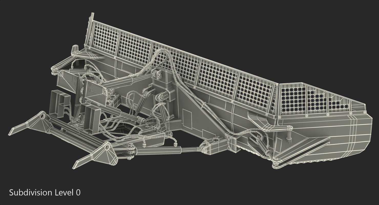 3D model Snowplow Rigged