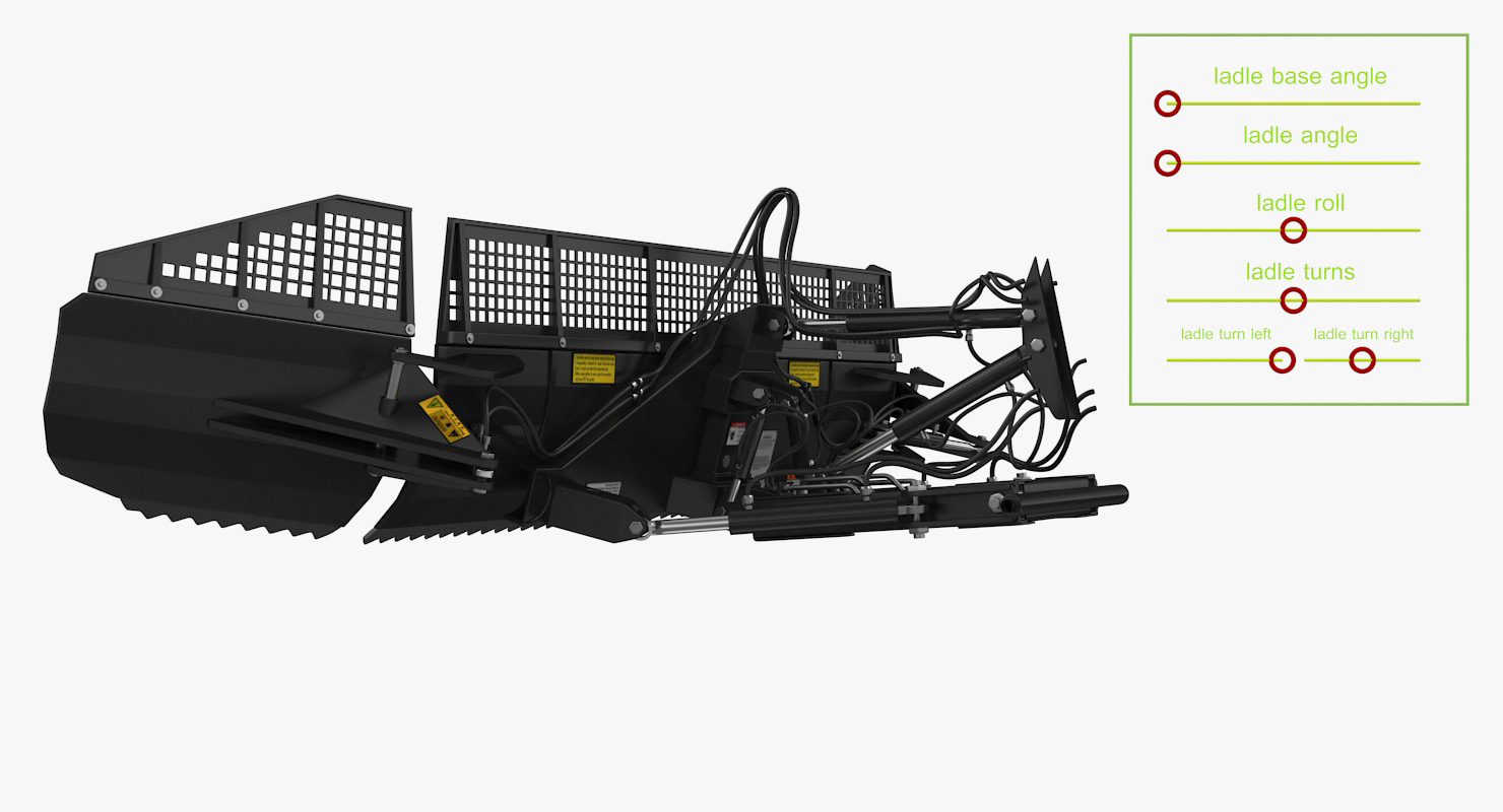 3D model Snowplow Rigged